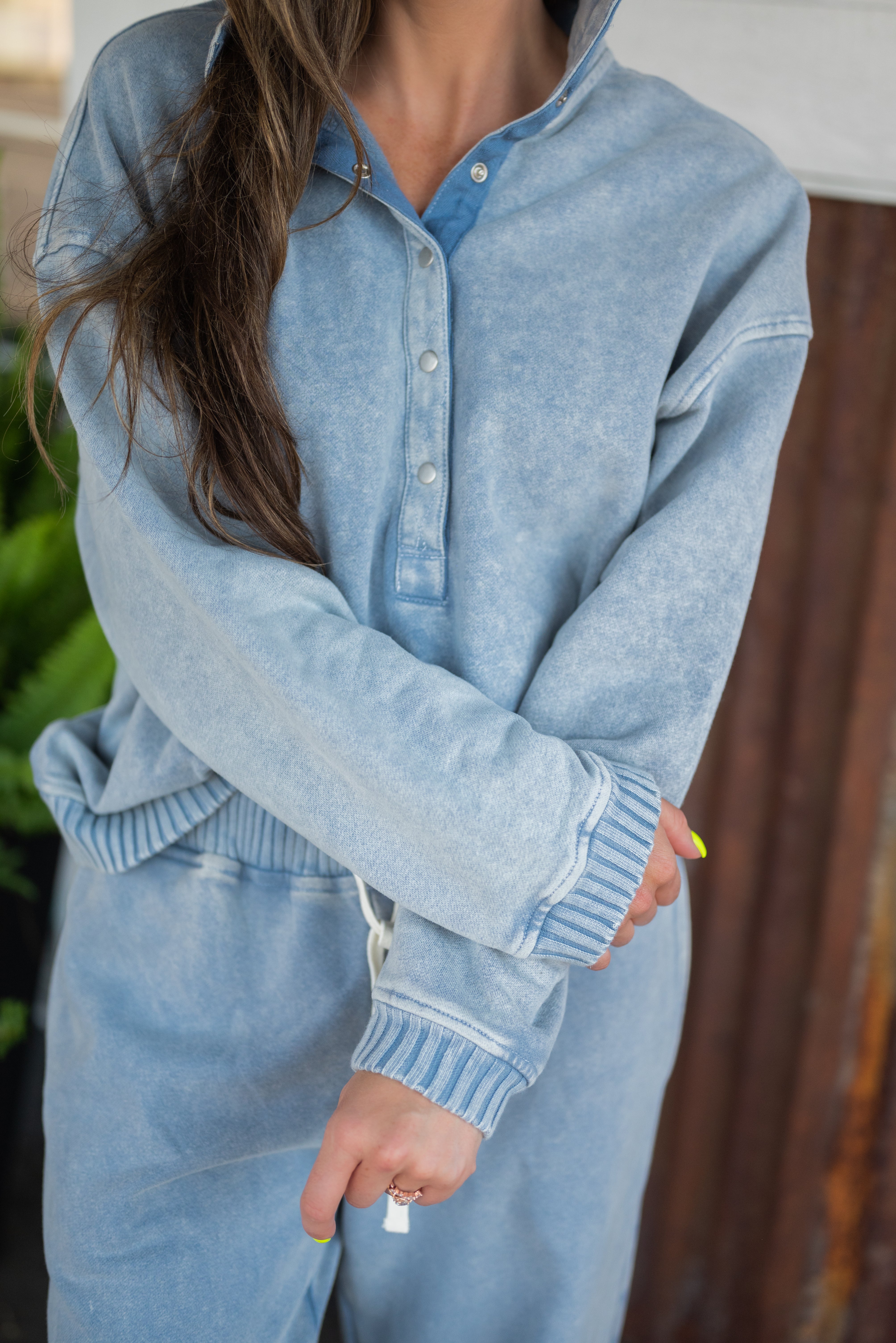 LOUELLA DENIM TOP