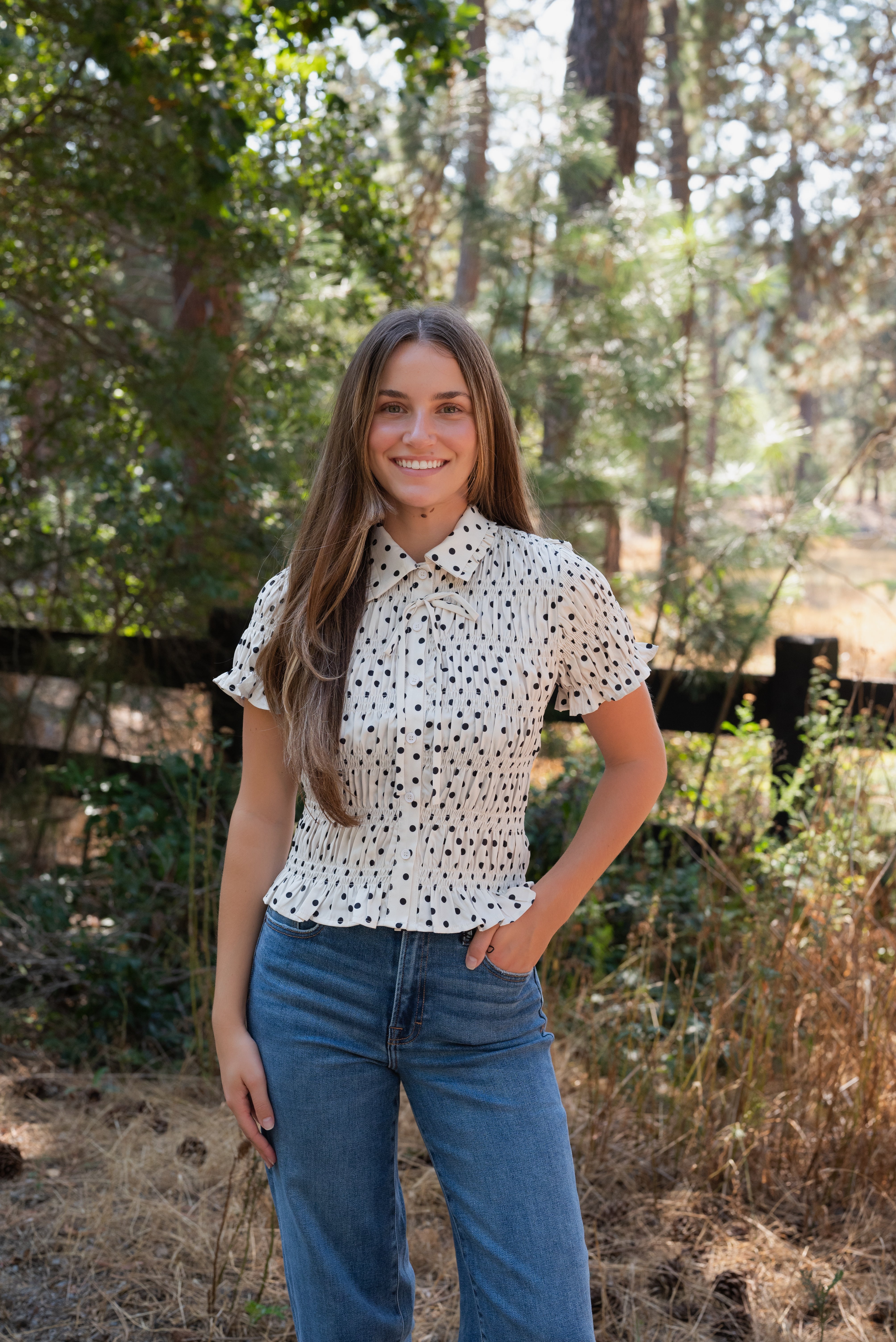 BLAIR POLKADOT BLOUSE