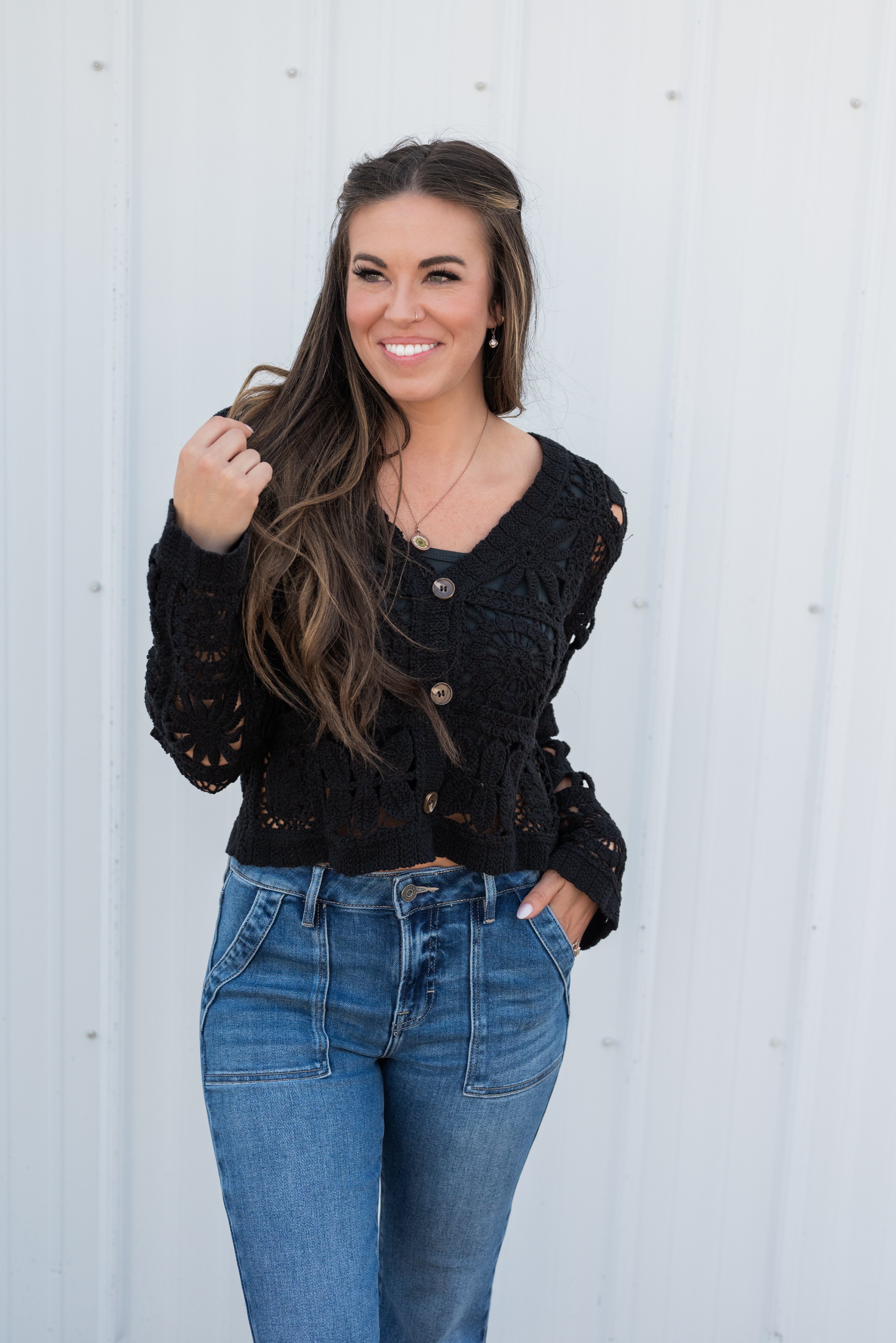 CHANTAL CROCHET CARDIGAN