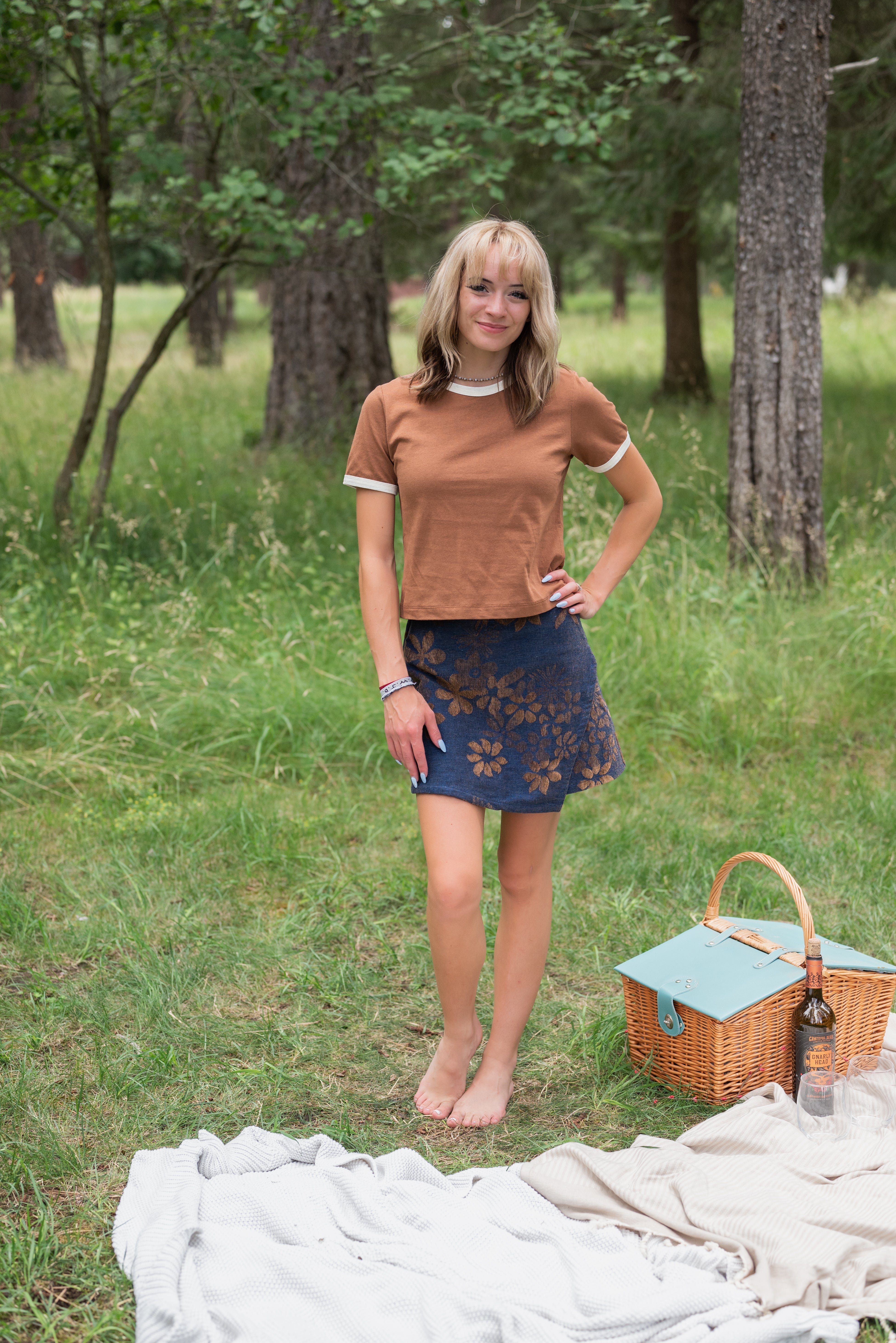 ATIYA JACQUARD SKORT