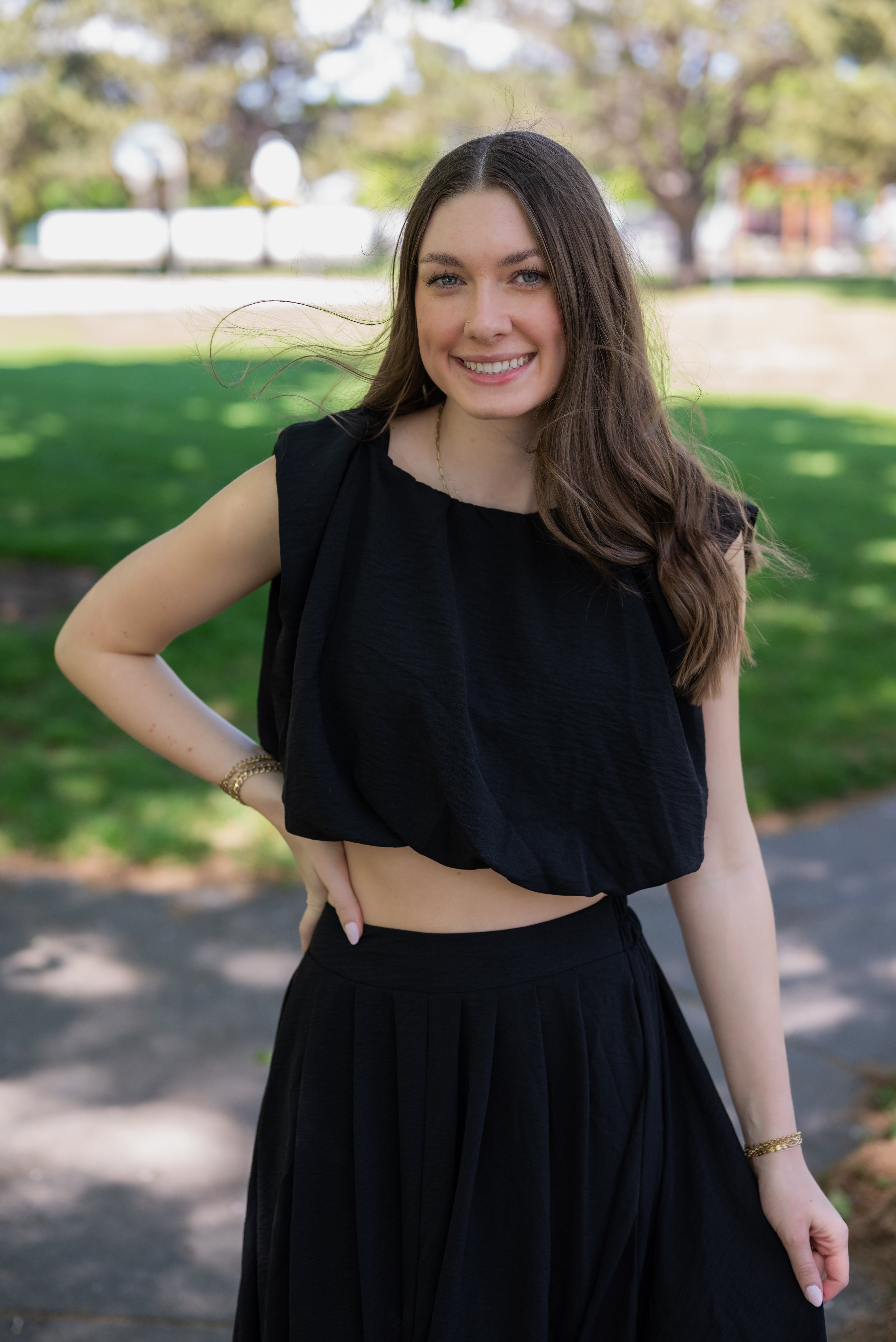 KI BALLOON CROP TOP