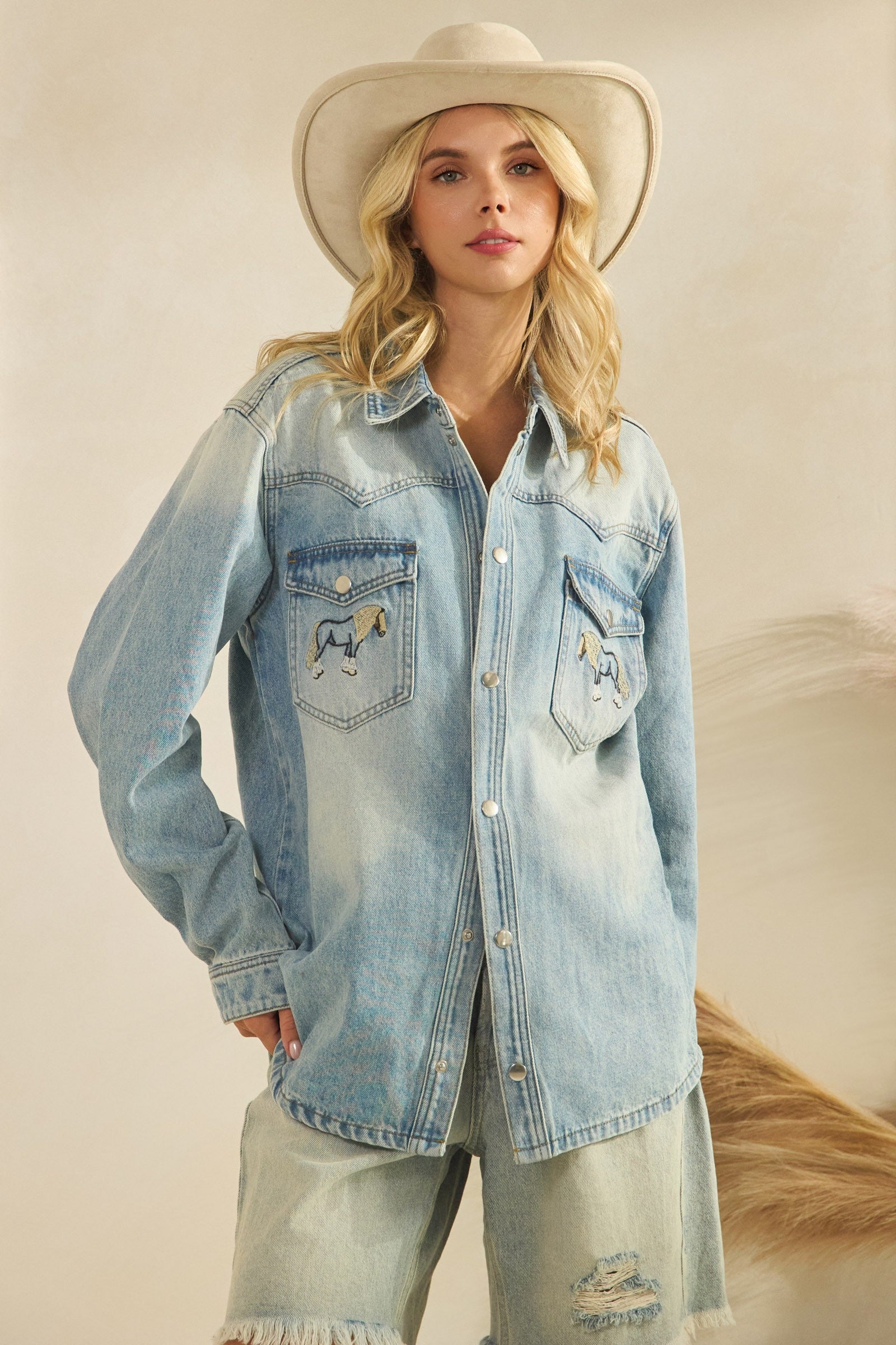 HORSE EMBROIDERED JACKET