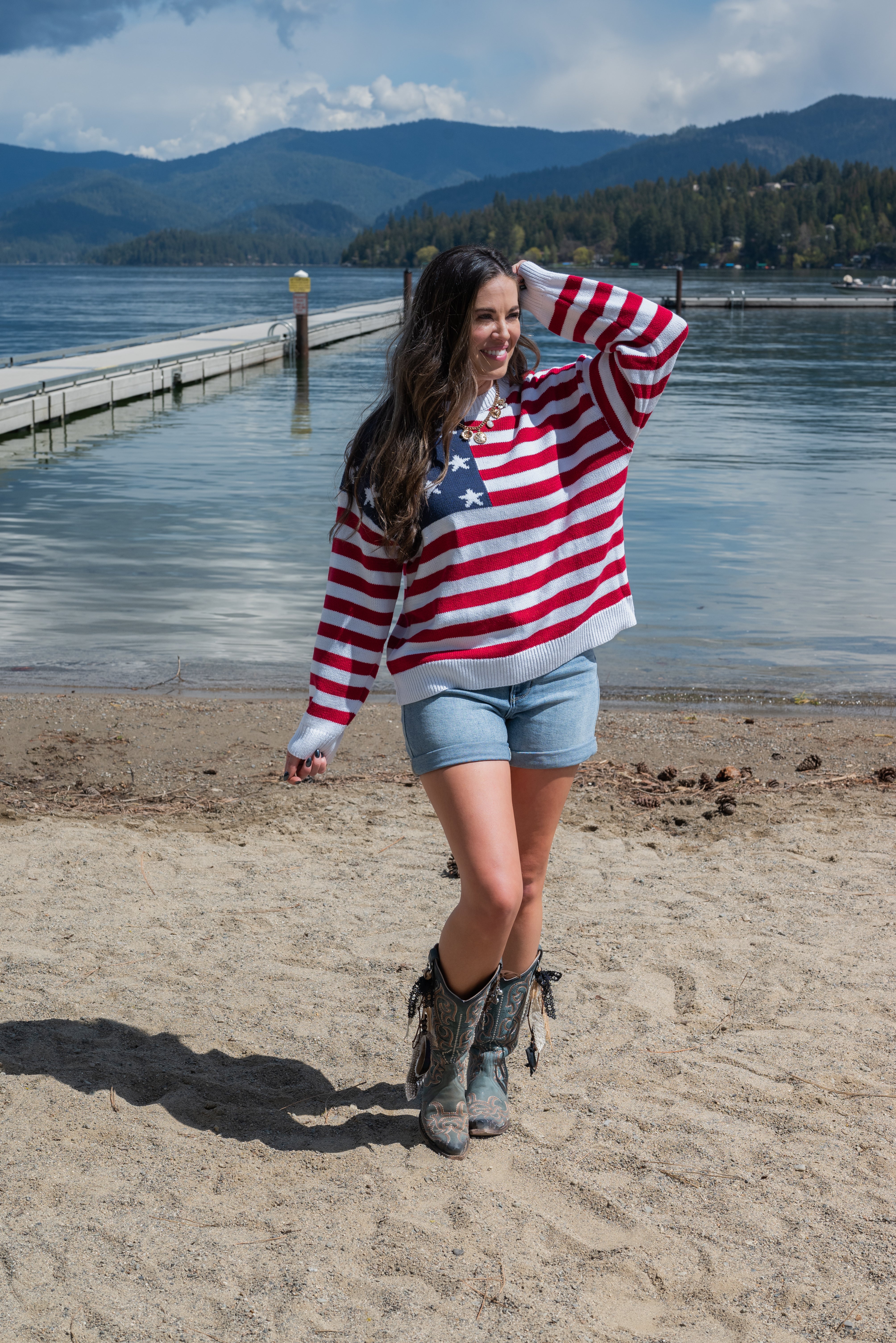 AMERICAN FLAG SWEATER