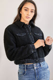 VALERIA CROP SHERPA JACKET