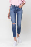 TEAMING UP MID RISE STRAIGHT CROP