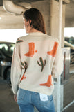 CACTUS BOOTS SWEATER