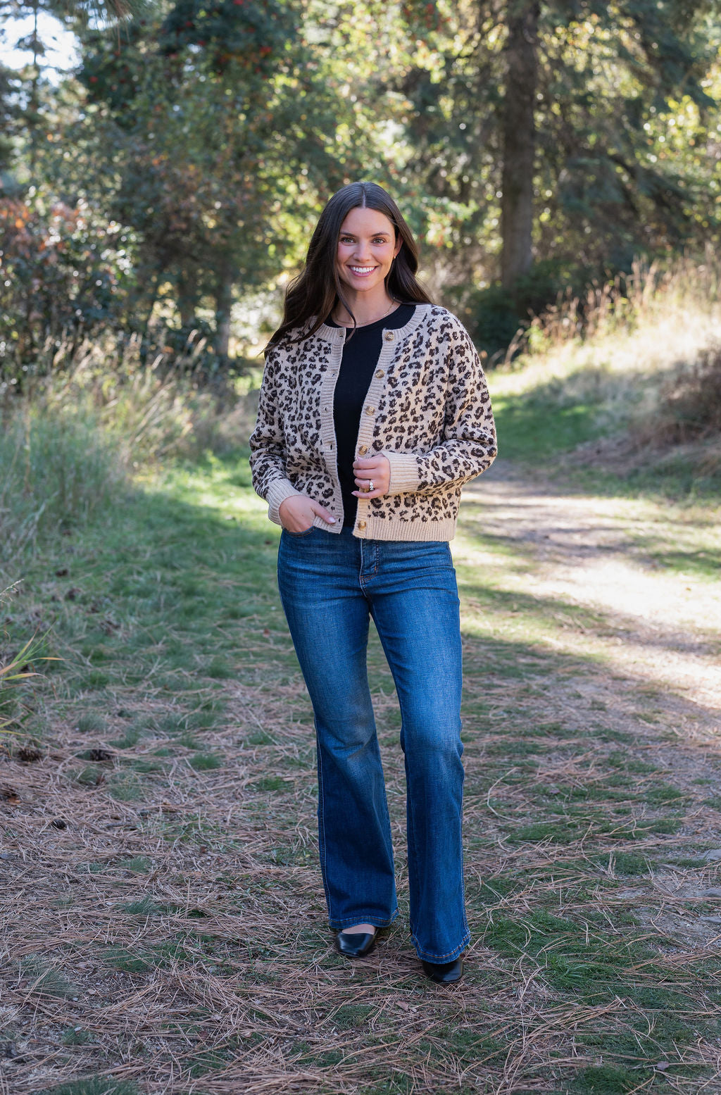 HEIDI LEOPARD CARDI