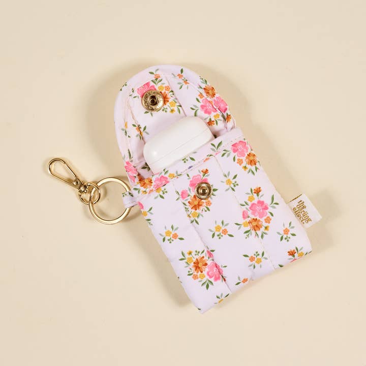Puffy Earbud Case Keychain