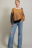 CALI COLOR BLOCK SWEATER