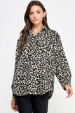PHYLISS ANIMAL PRINT TOP