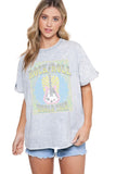 ROCK N ROLL WORLD TOUR VINTAGE GRAPHIC TEE