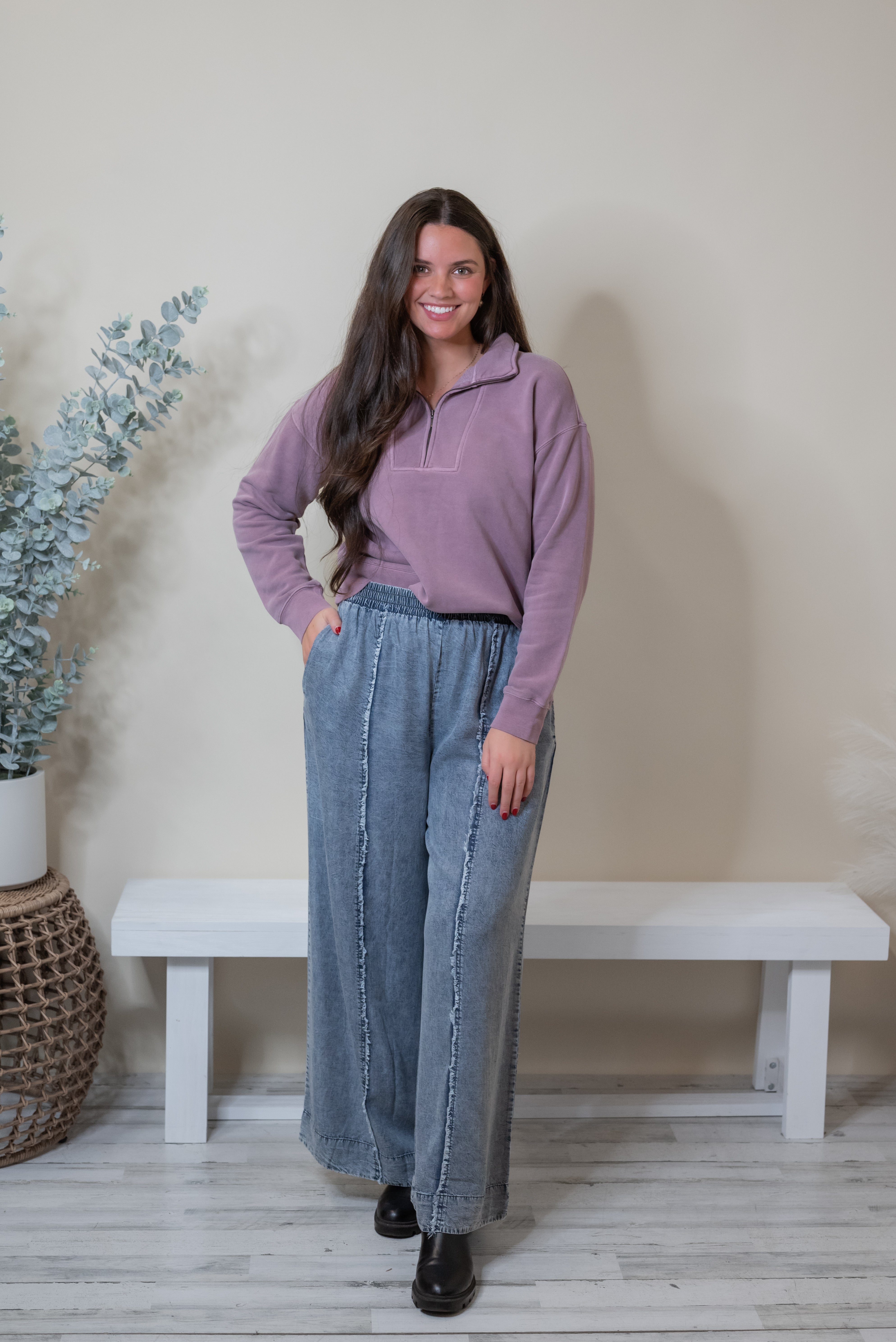 SERENITY FLEECE 1/4 ZIP PULLOVER