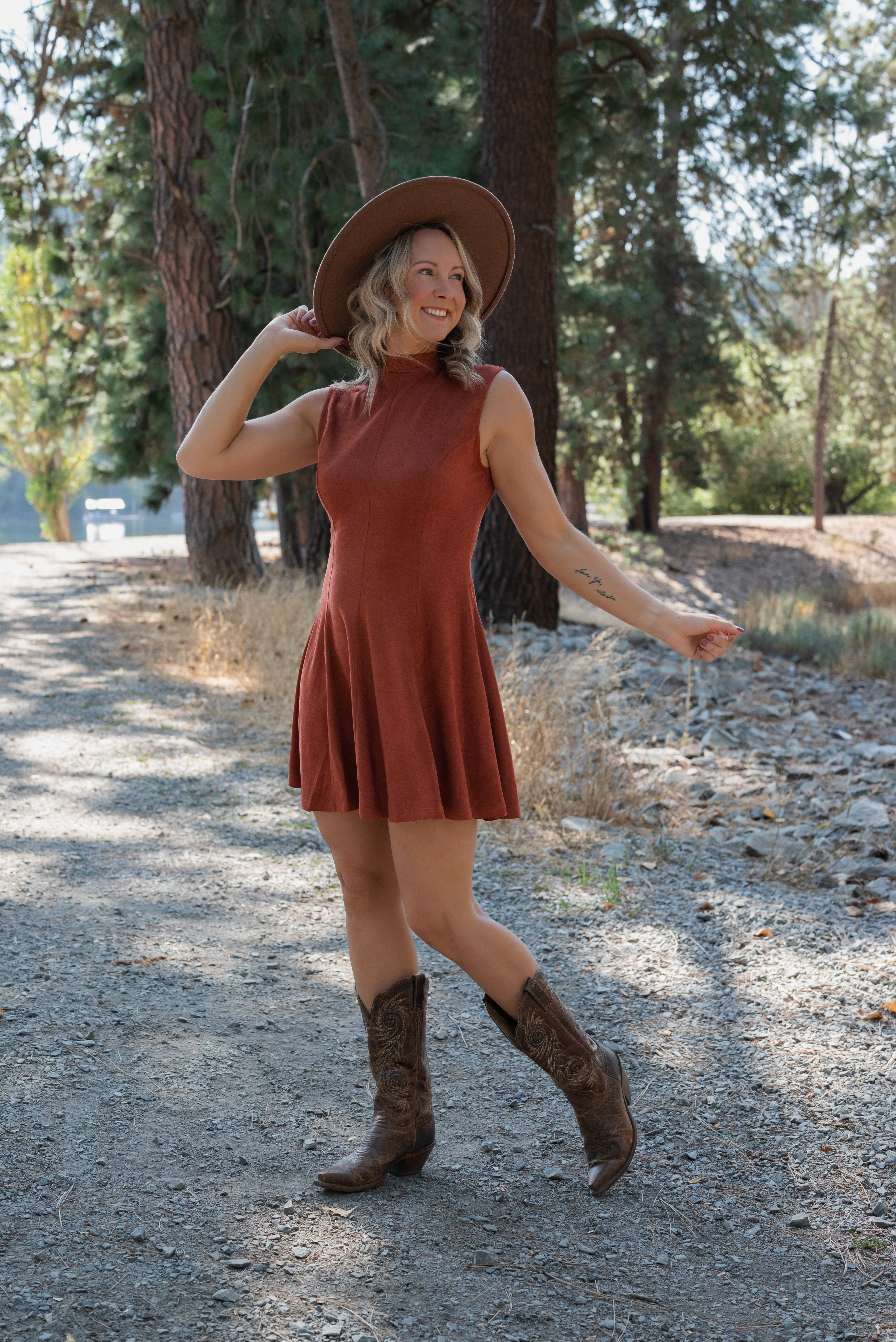 MILEY SUEDE MINI DRESS