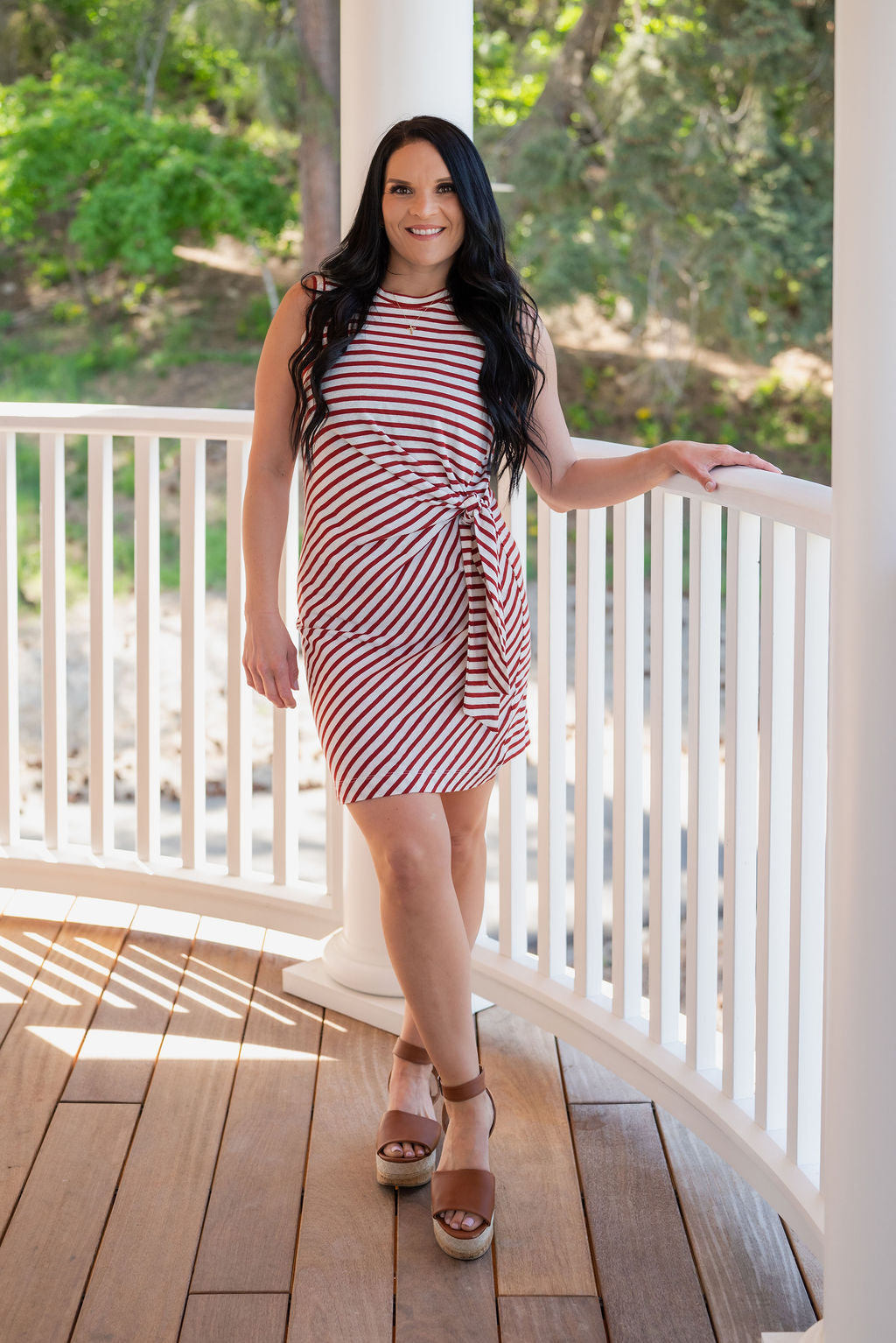 CARLY STRIPE DRESS