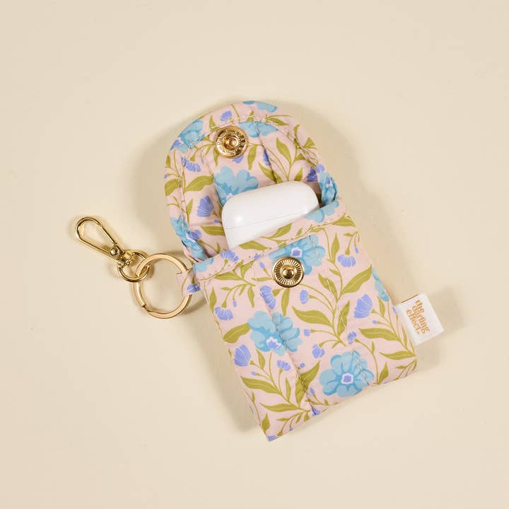 Puffy Earbud Case Keychain