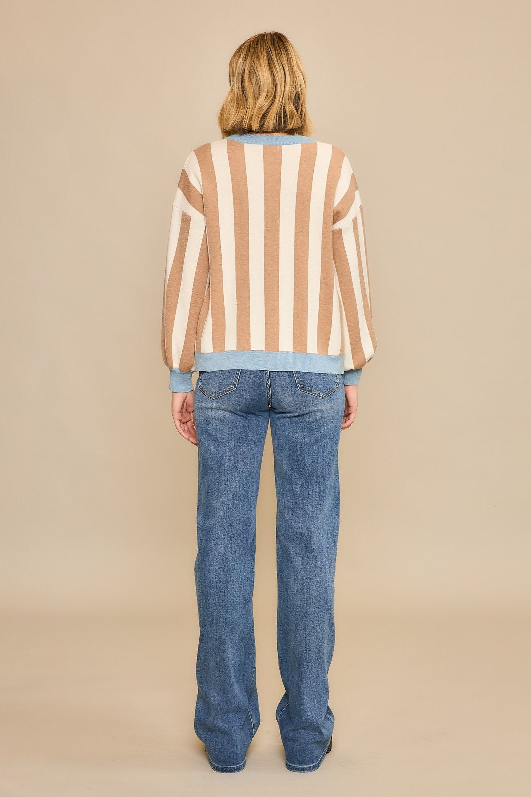 DOLLIE STRIPE CARDIGAN