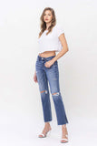 NOVELTY LOW RISE STRAIGHT JEANS