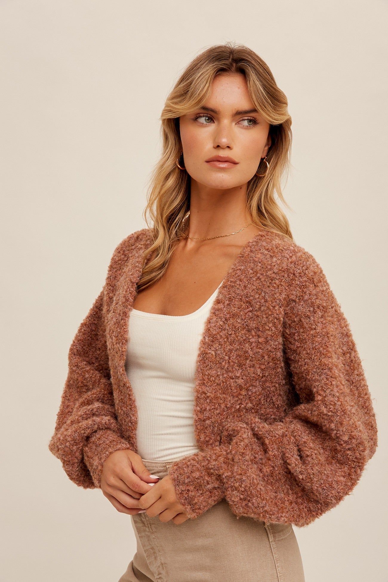 MAREN BOUCLE SWEATER