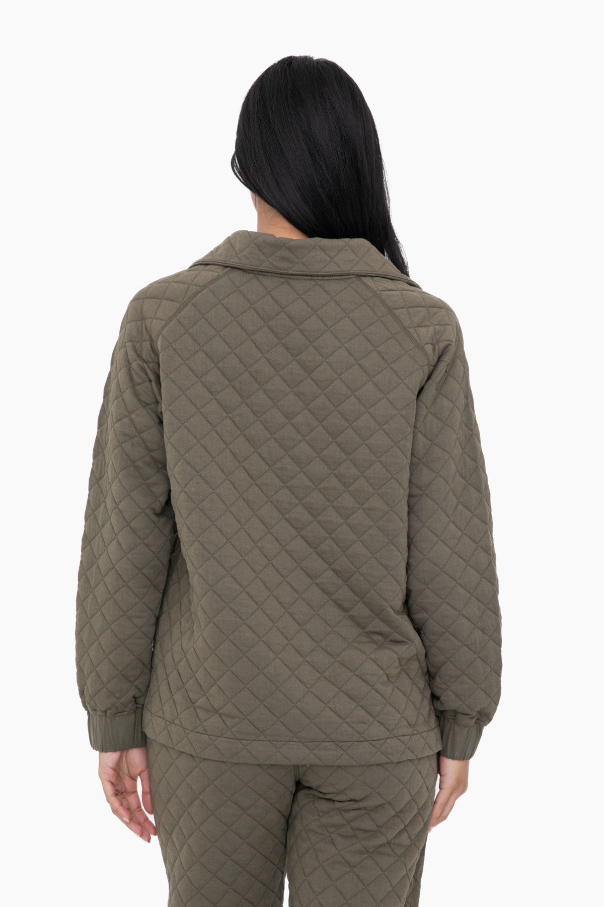 CHIMA QUILTED JERSEY PULLOVER