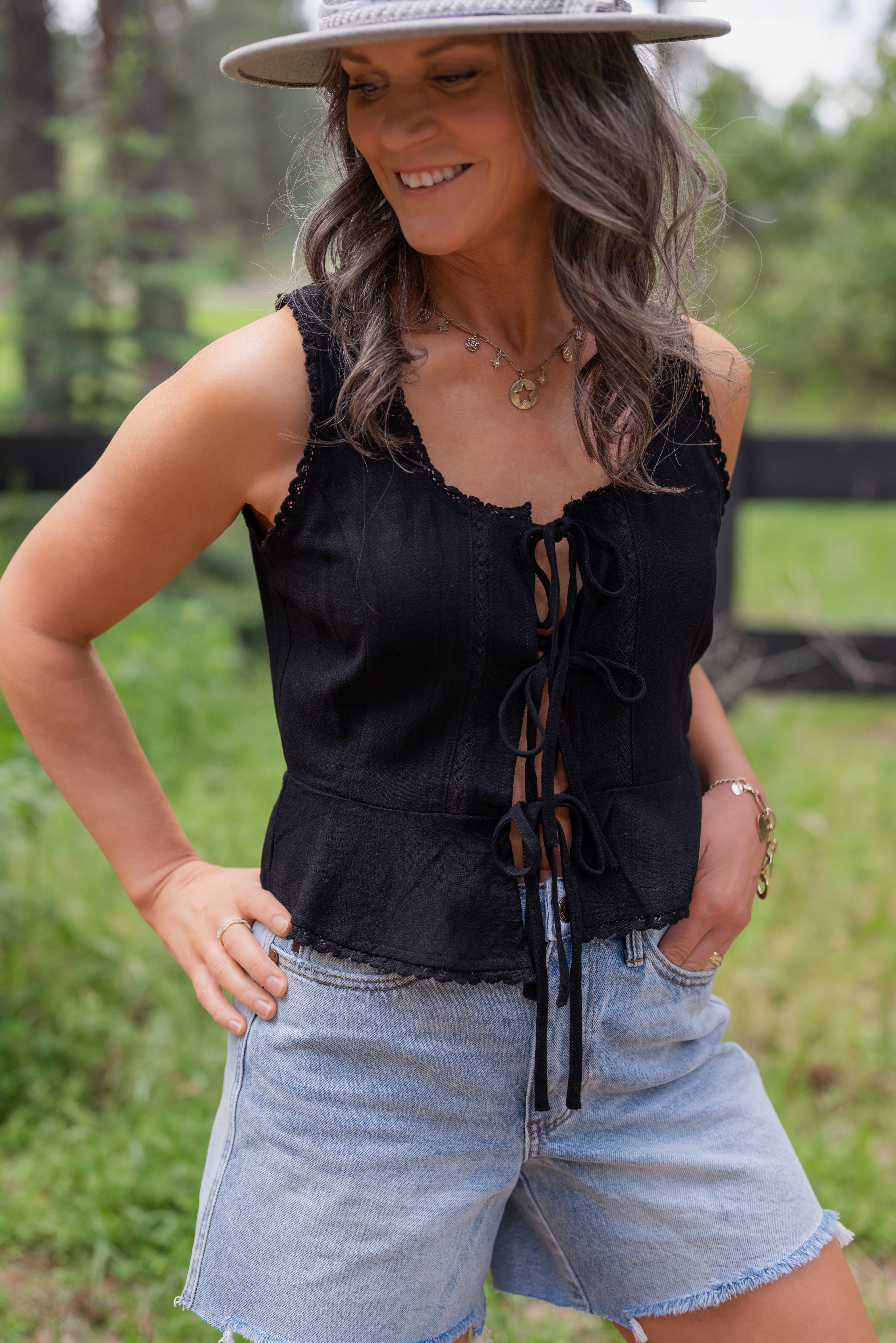 CONSTANCE PEPLUM TANK