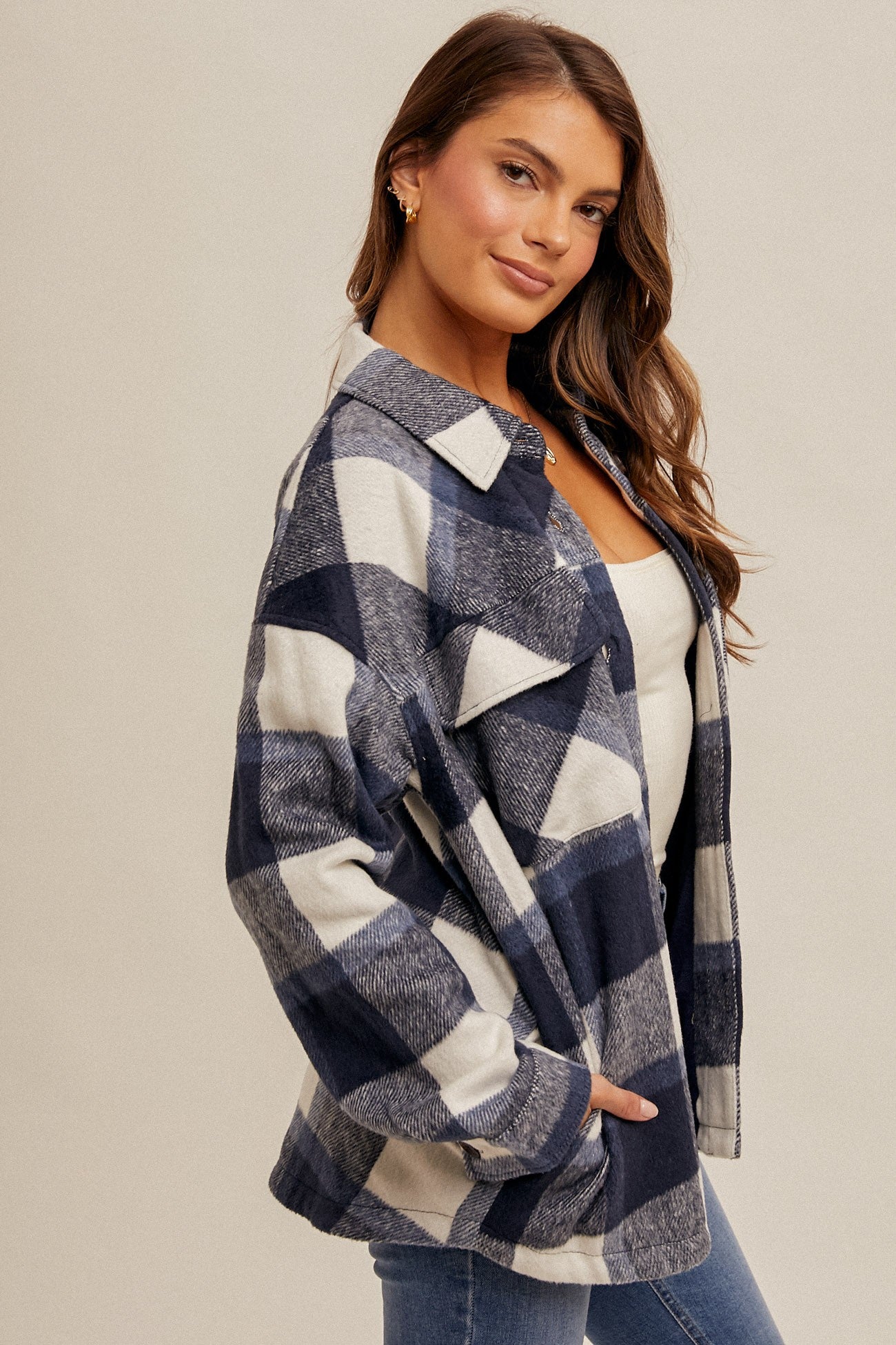 KAITLIN PLAID SHACKET