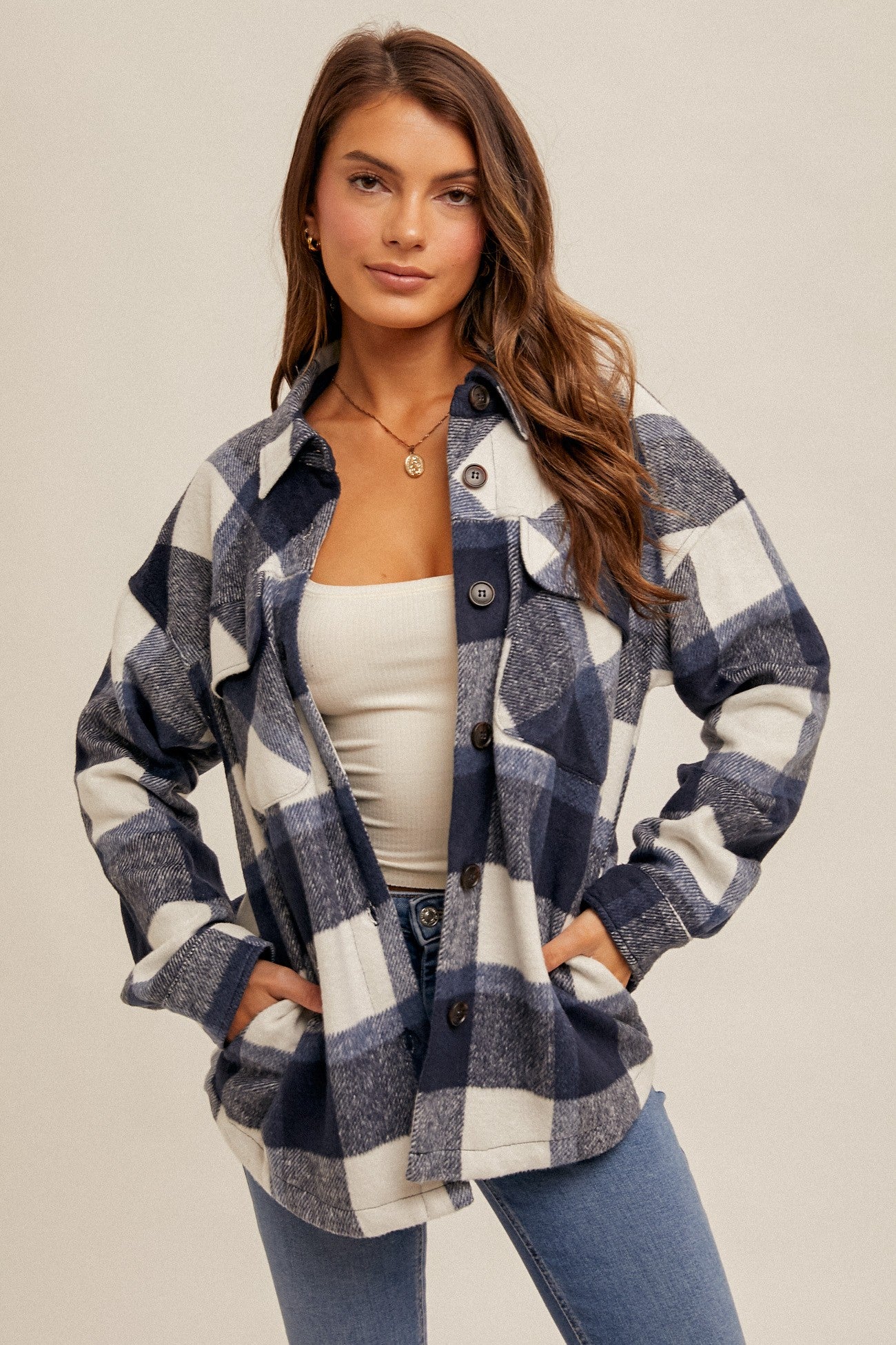 KAITLIN PLAID SHACKET