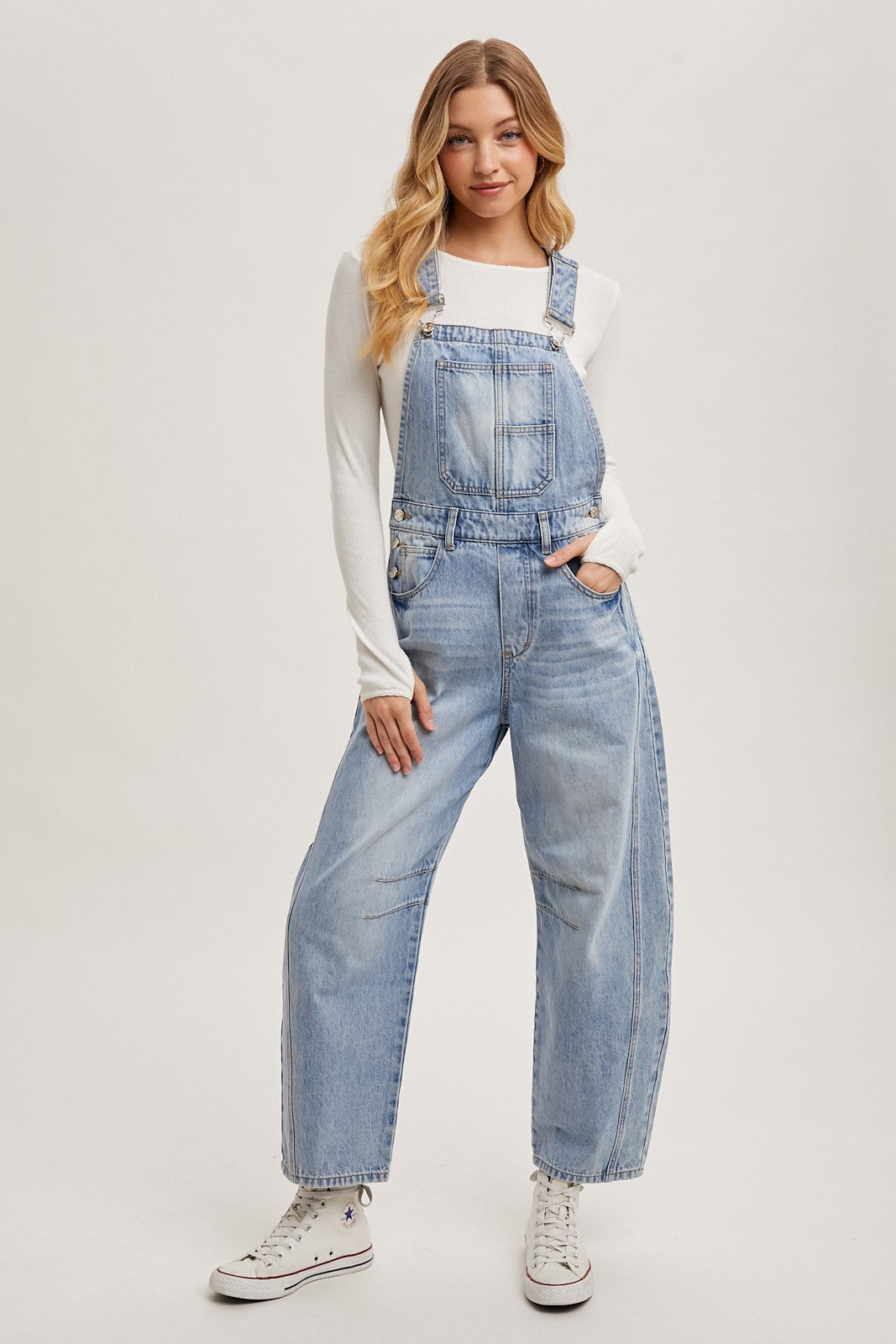 NELDA DENIM OVERALLS