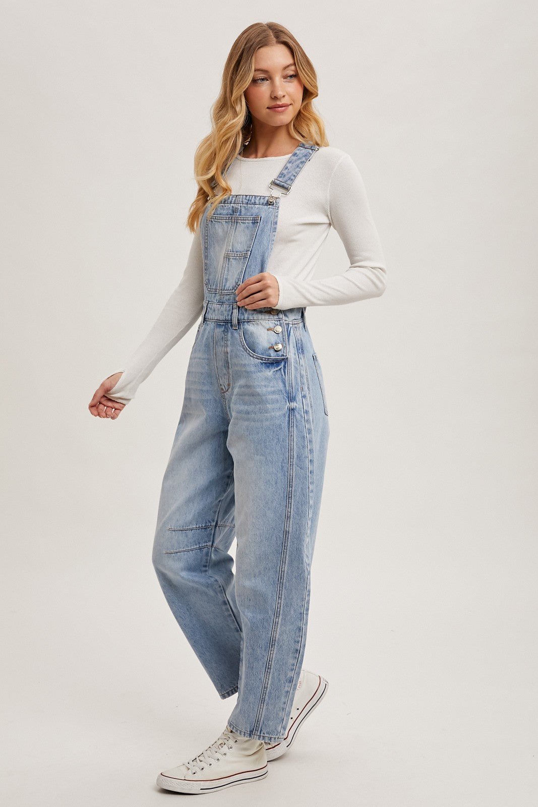 NELDA DENIM OVERALLS