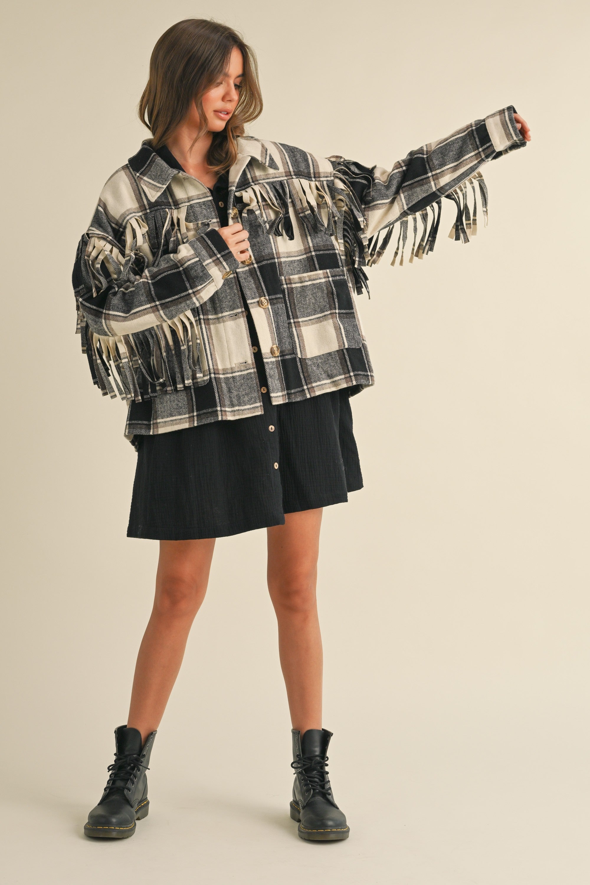 MYLA PLAID JACKET