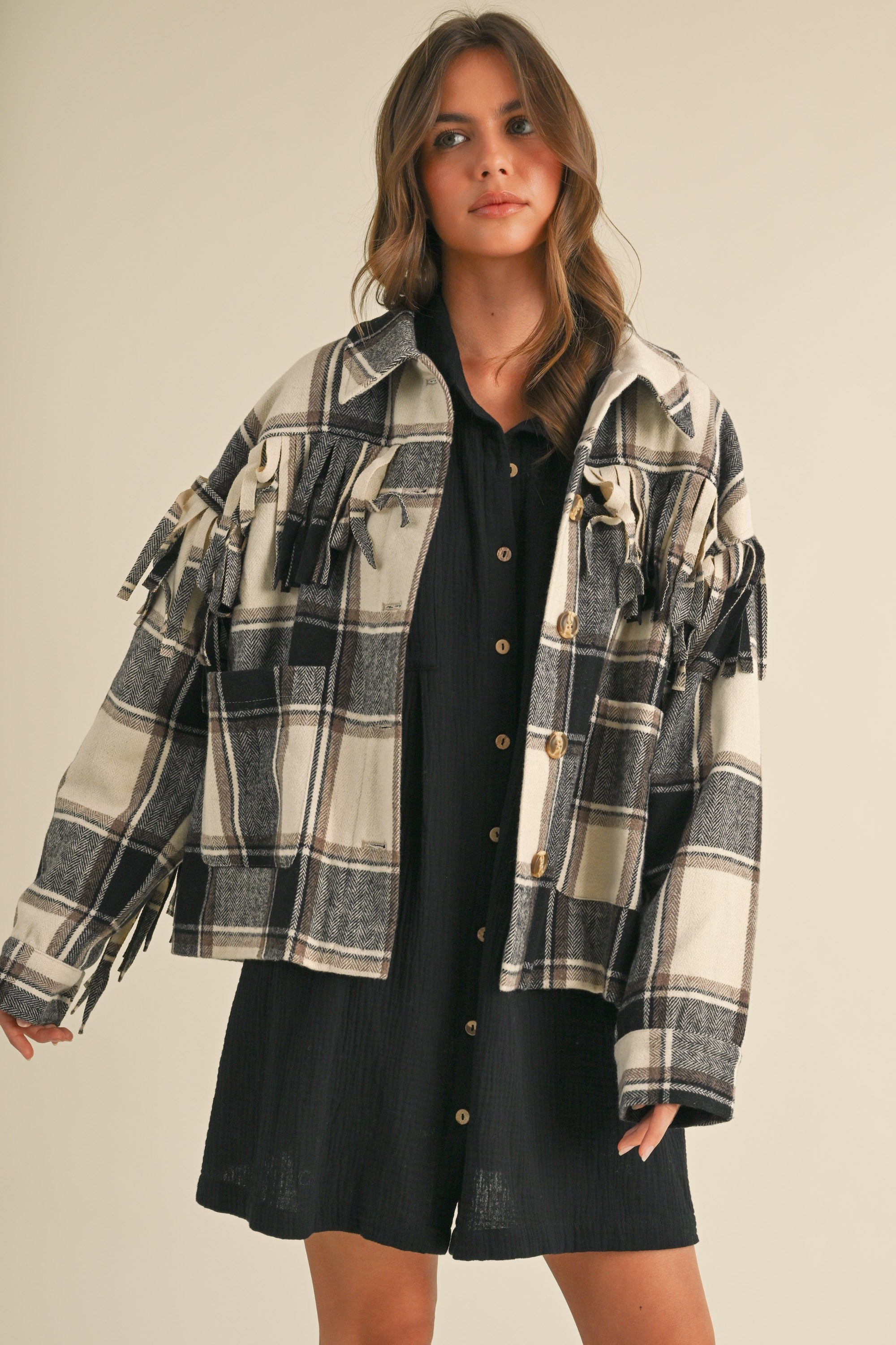 MYLA PLAID JACKET
