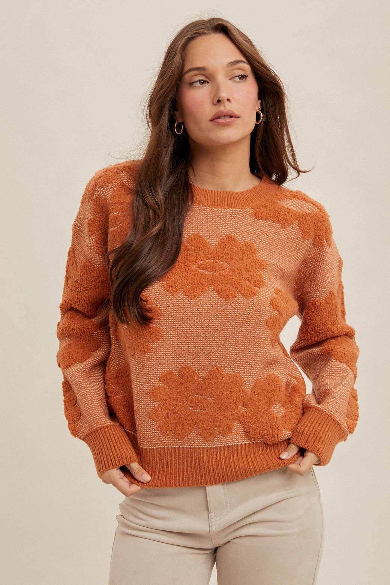 AVERI FLORAL SWEATER