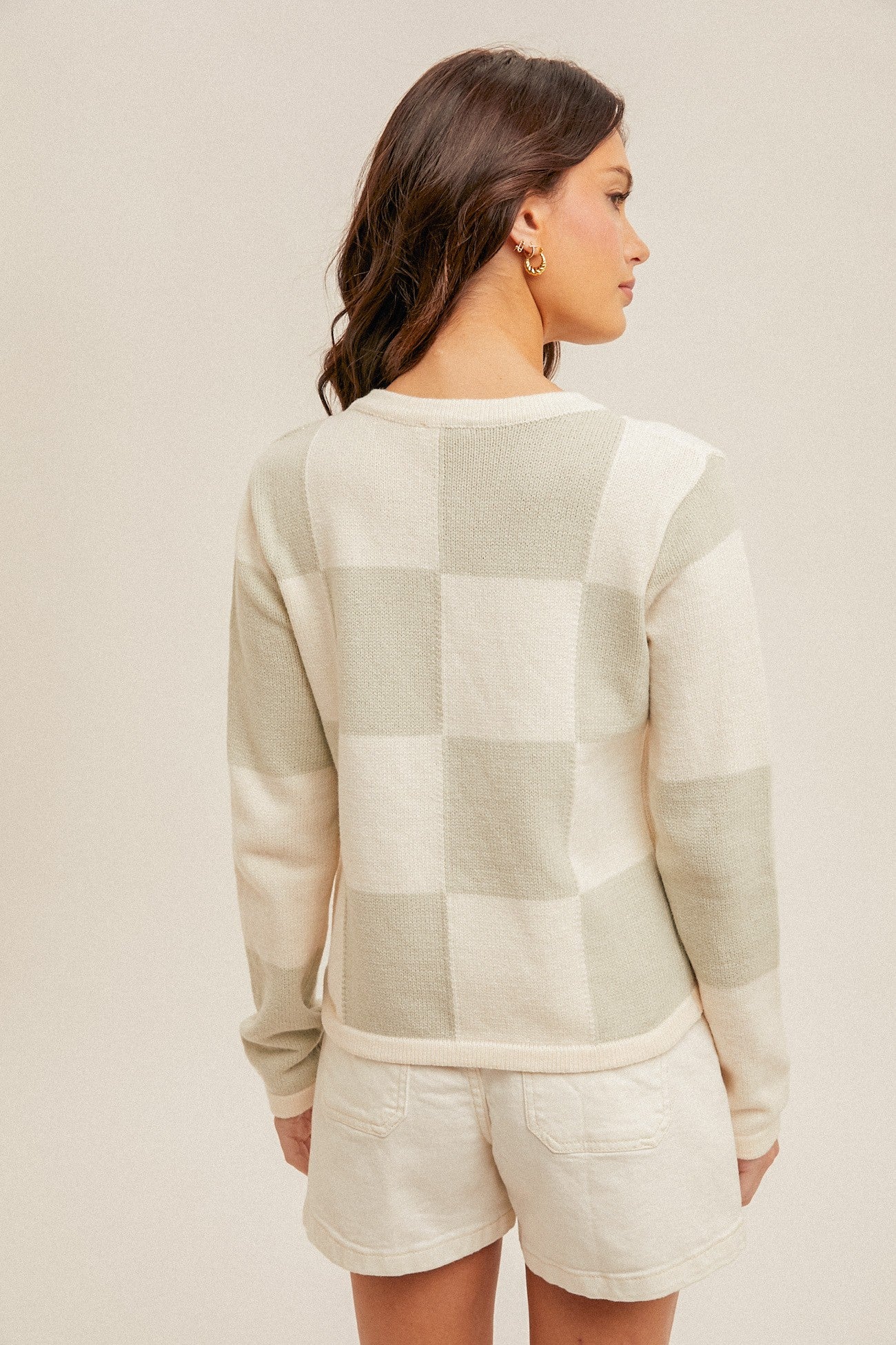 DITA CHECKERED CARDIGAN