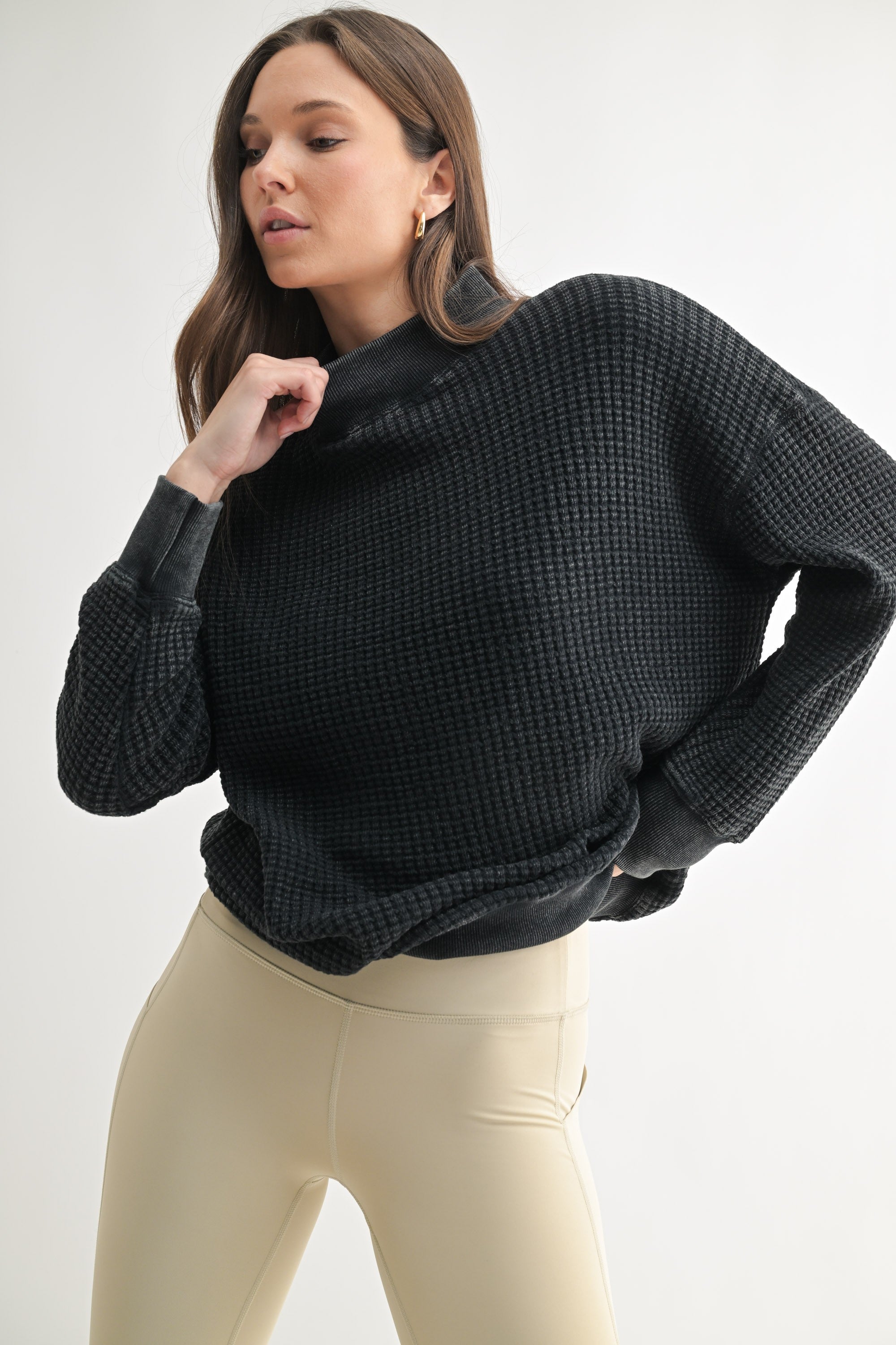 ROMILLY WAFFLE SWEATER