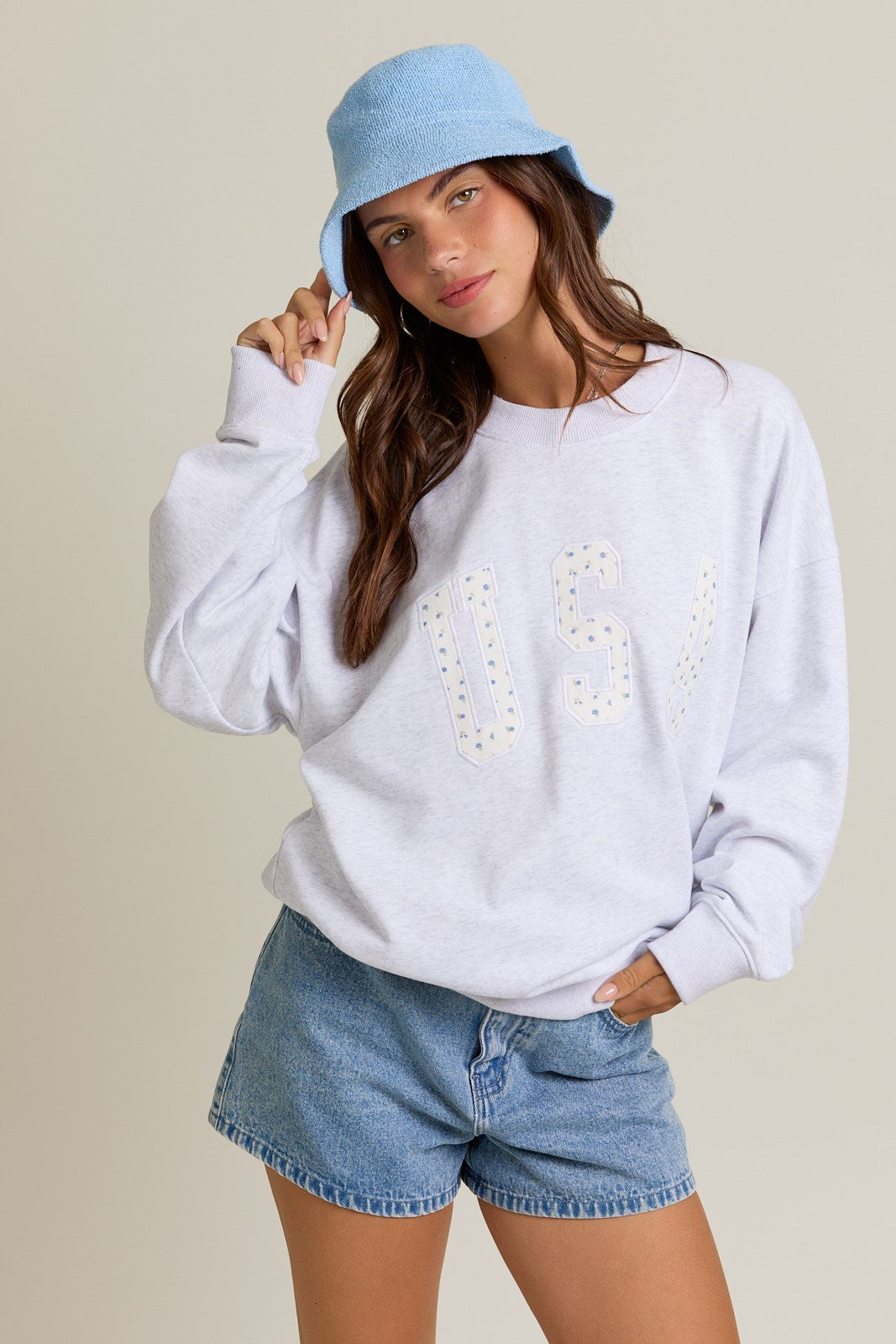 USA DITSY FLORAL TOP
