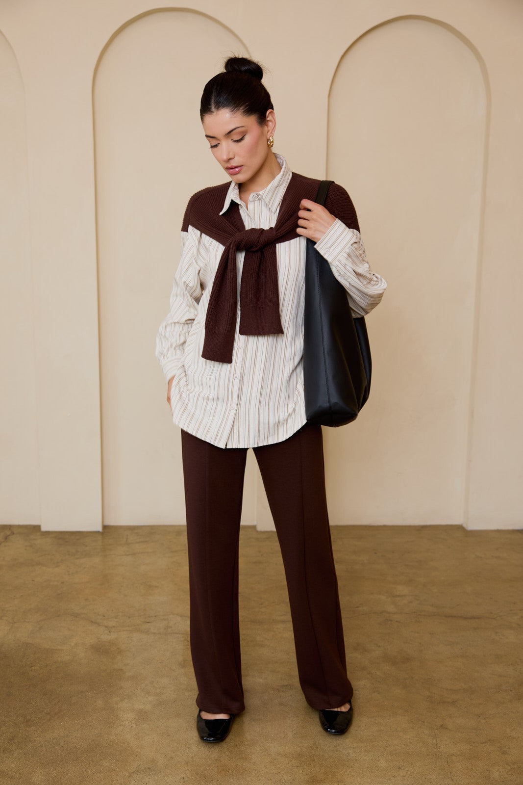 TAMSEN SHIRT SWEATER COMBO