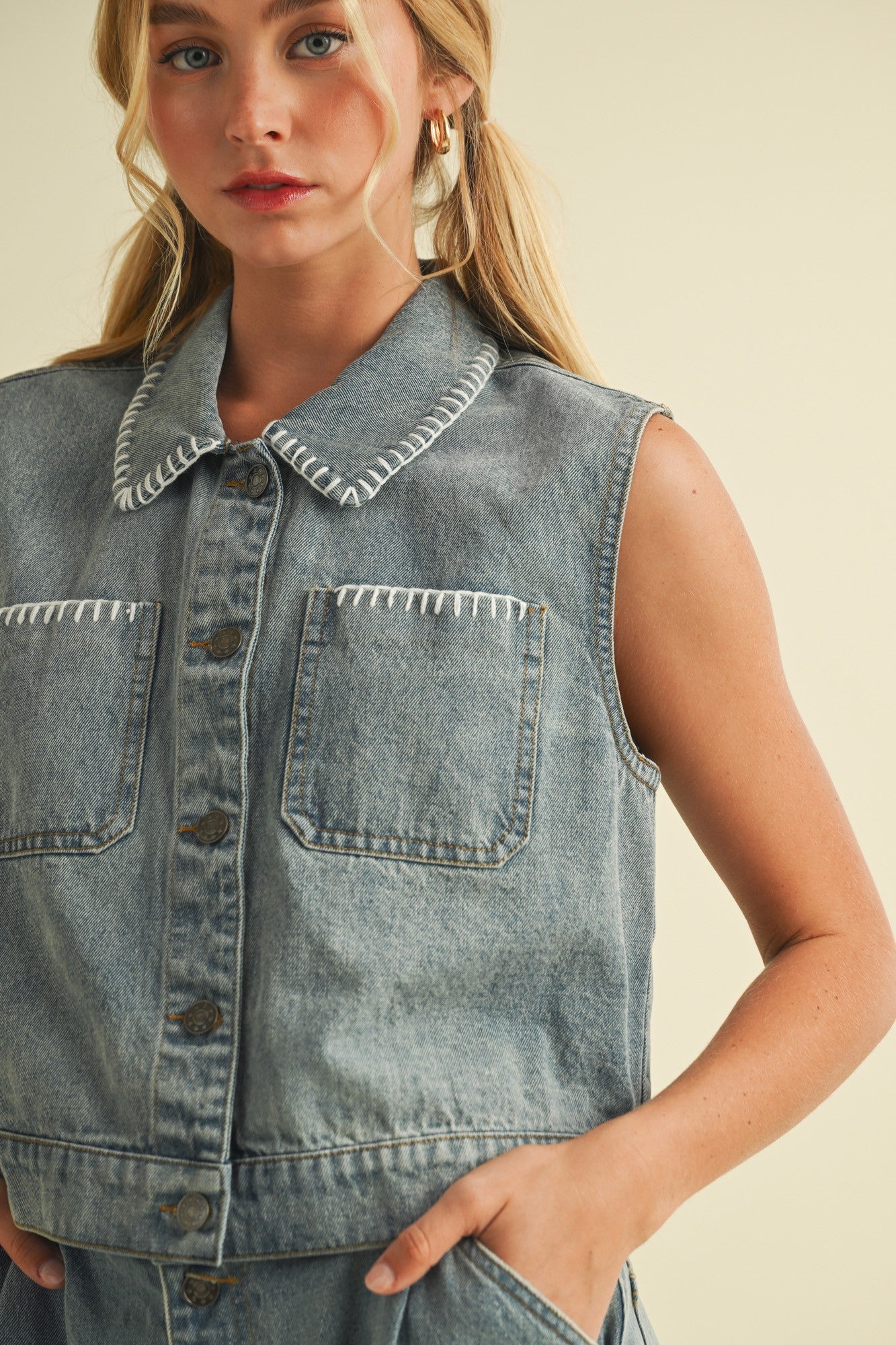 FLORINE DENIM VEST