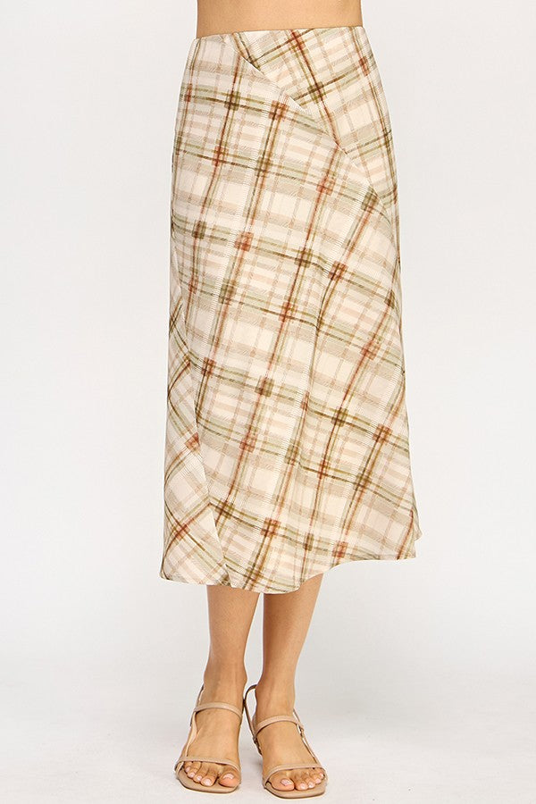 JOHNA PLAID SKIRT