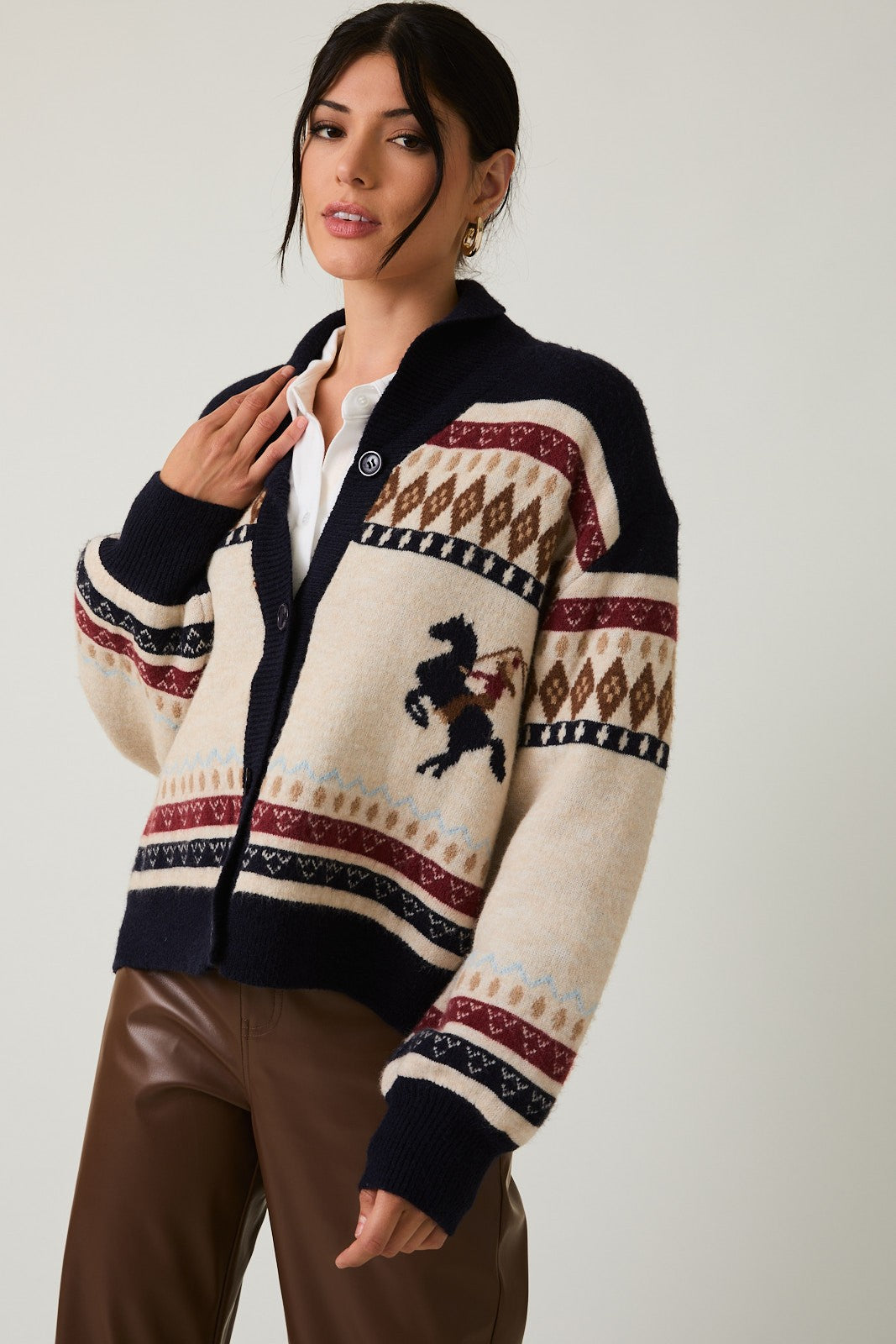 VIONA HORSE CARDIGAN
