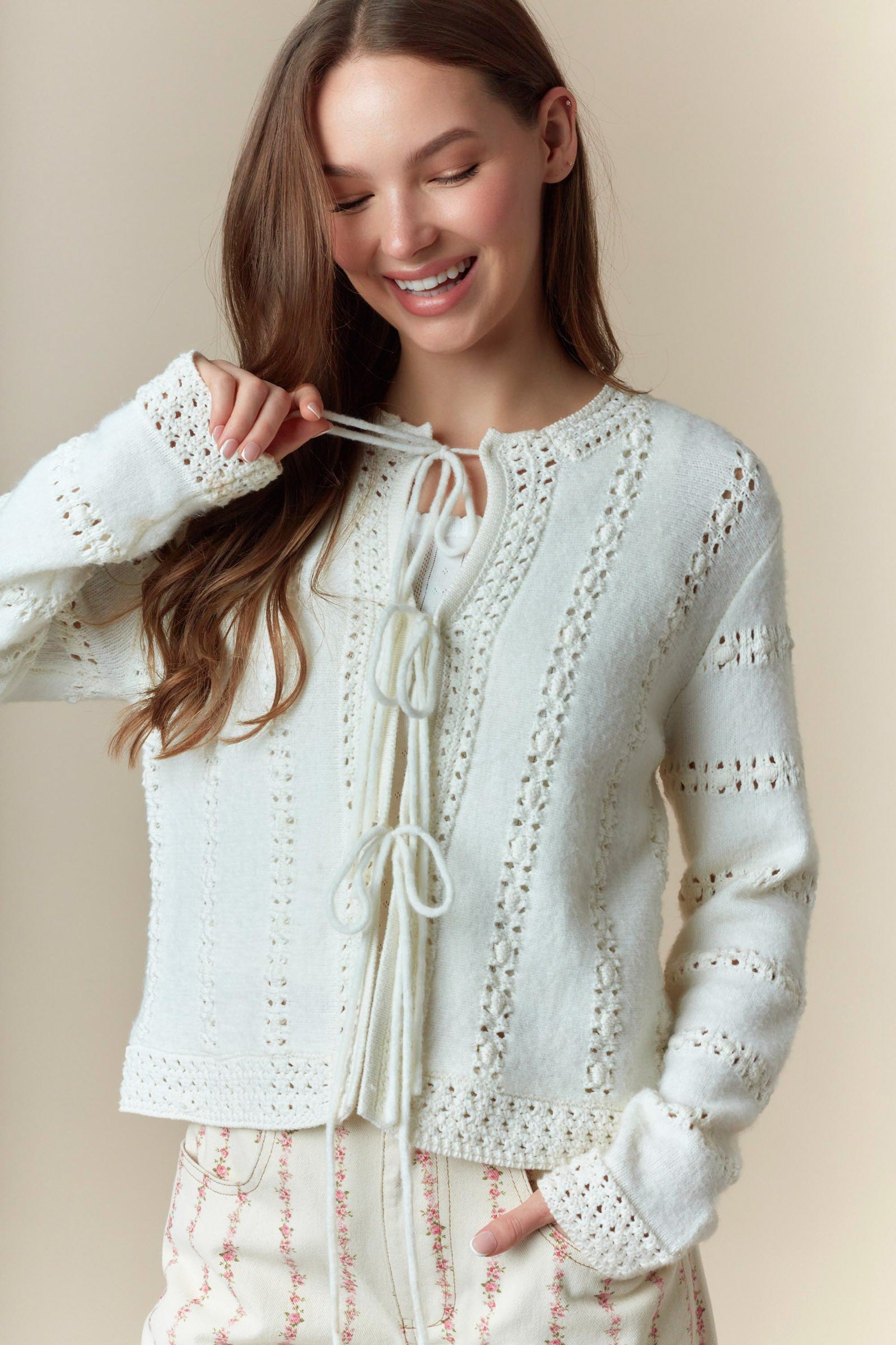 TAMMY TIE CARDIGAN