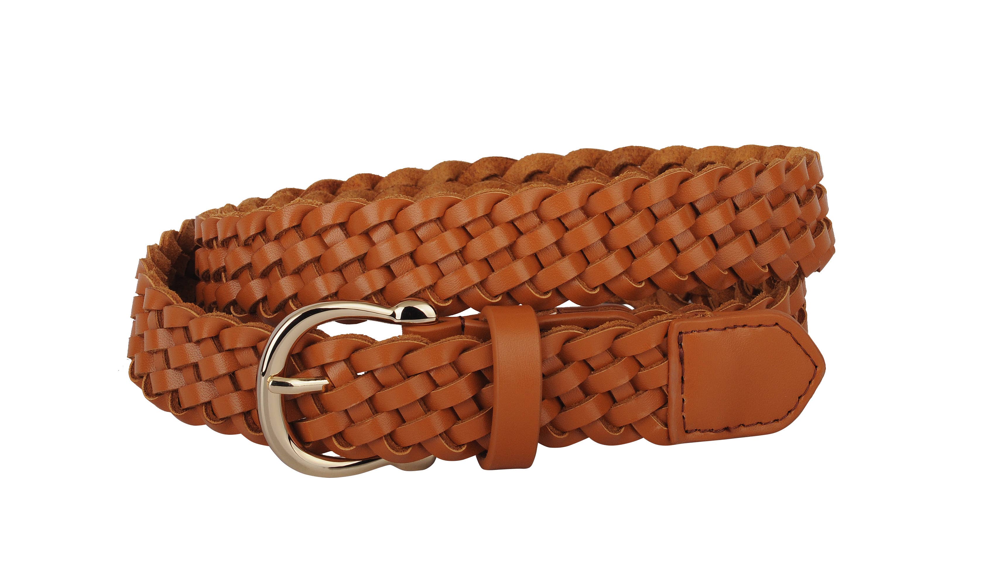 Classic Braided Equestrian Buckle Leather Belt