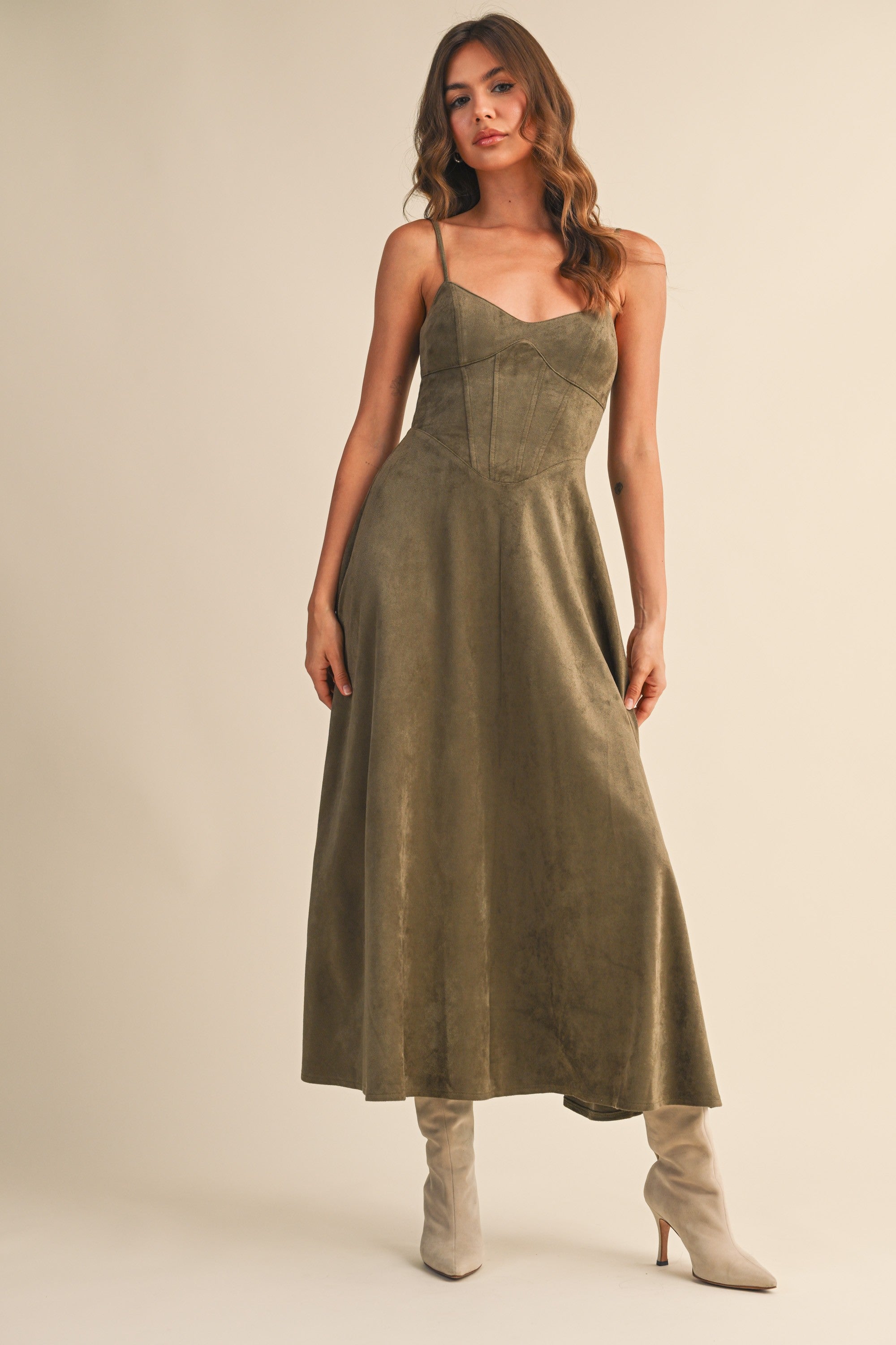 LILLIE SUEDE DRESS