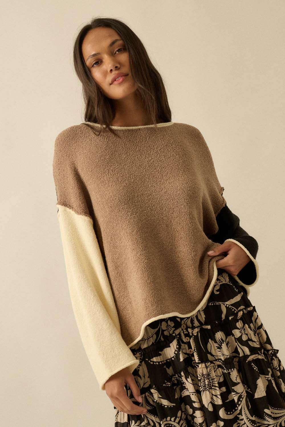 DANETTE COLORBLOCK SWEATER