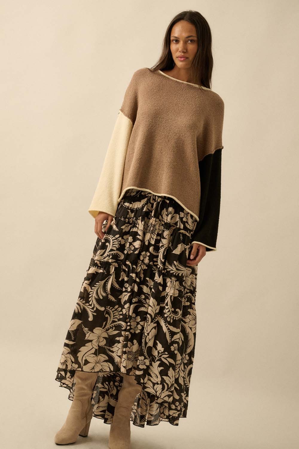 DANETTE COLORBLOCK SWEATER