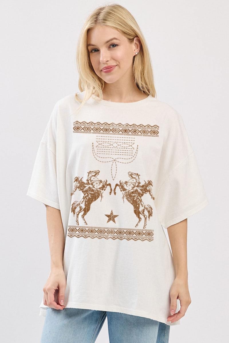 COWBOYS ON HORSES TEE
