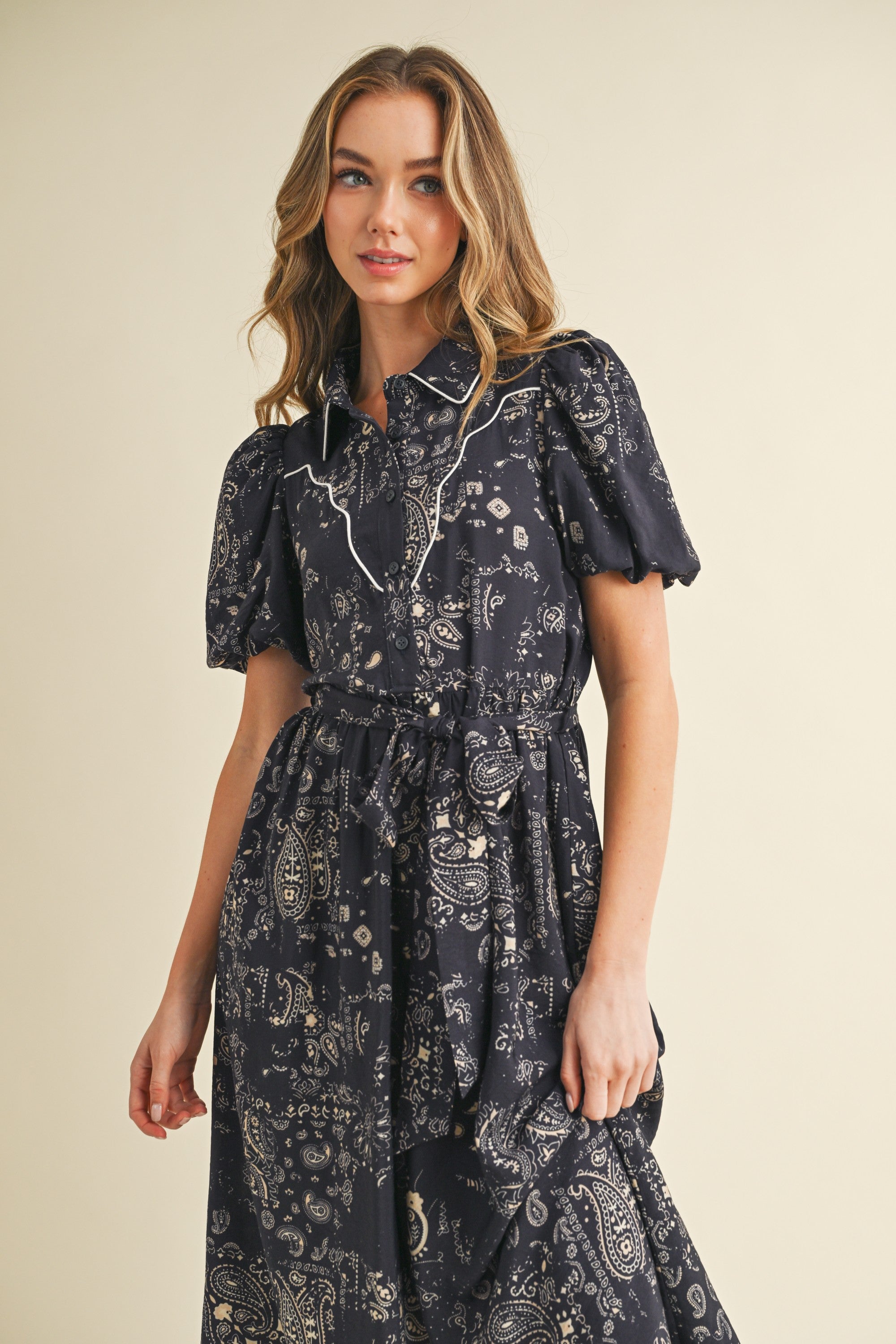 VERENA PAISLEY DRESS
