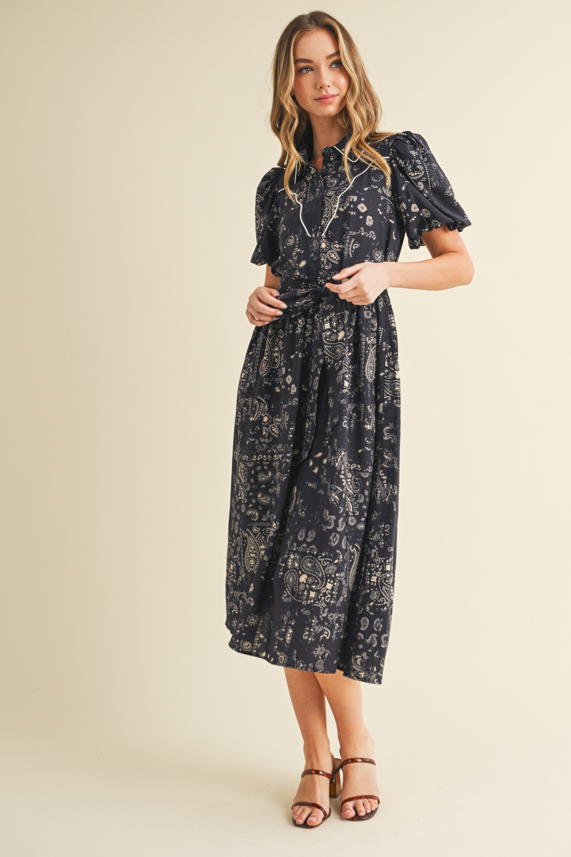 VERENA PAISLEY DRESS