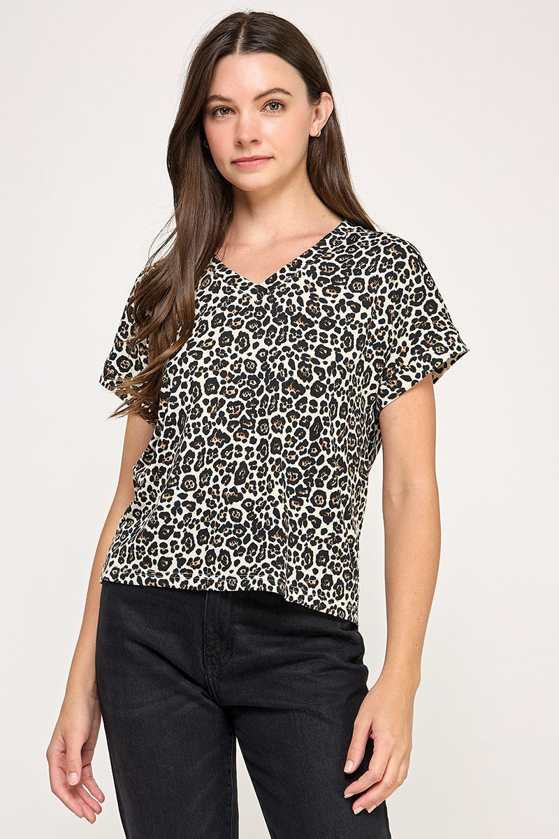 LEXY LEOPARD TEE