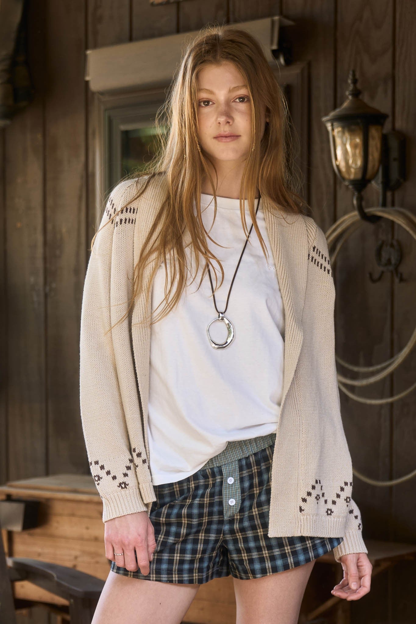 HORSE JACQUARD CARDIGAN