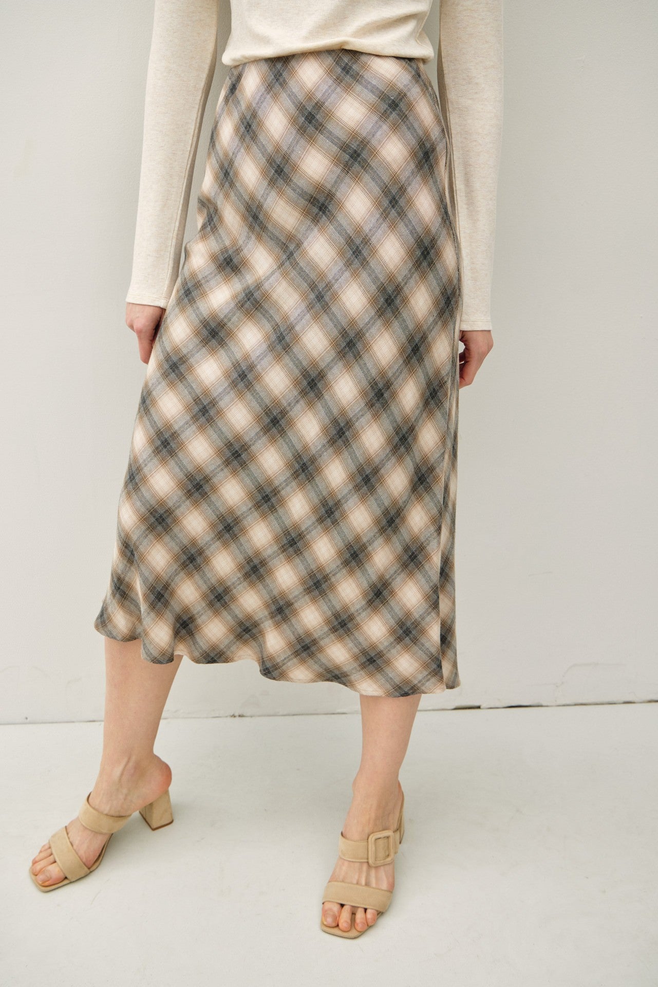 INGRID PLAID SKIRT