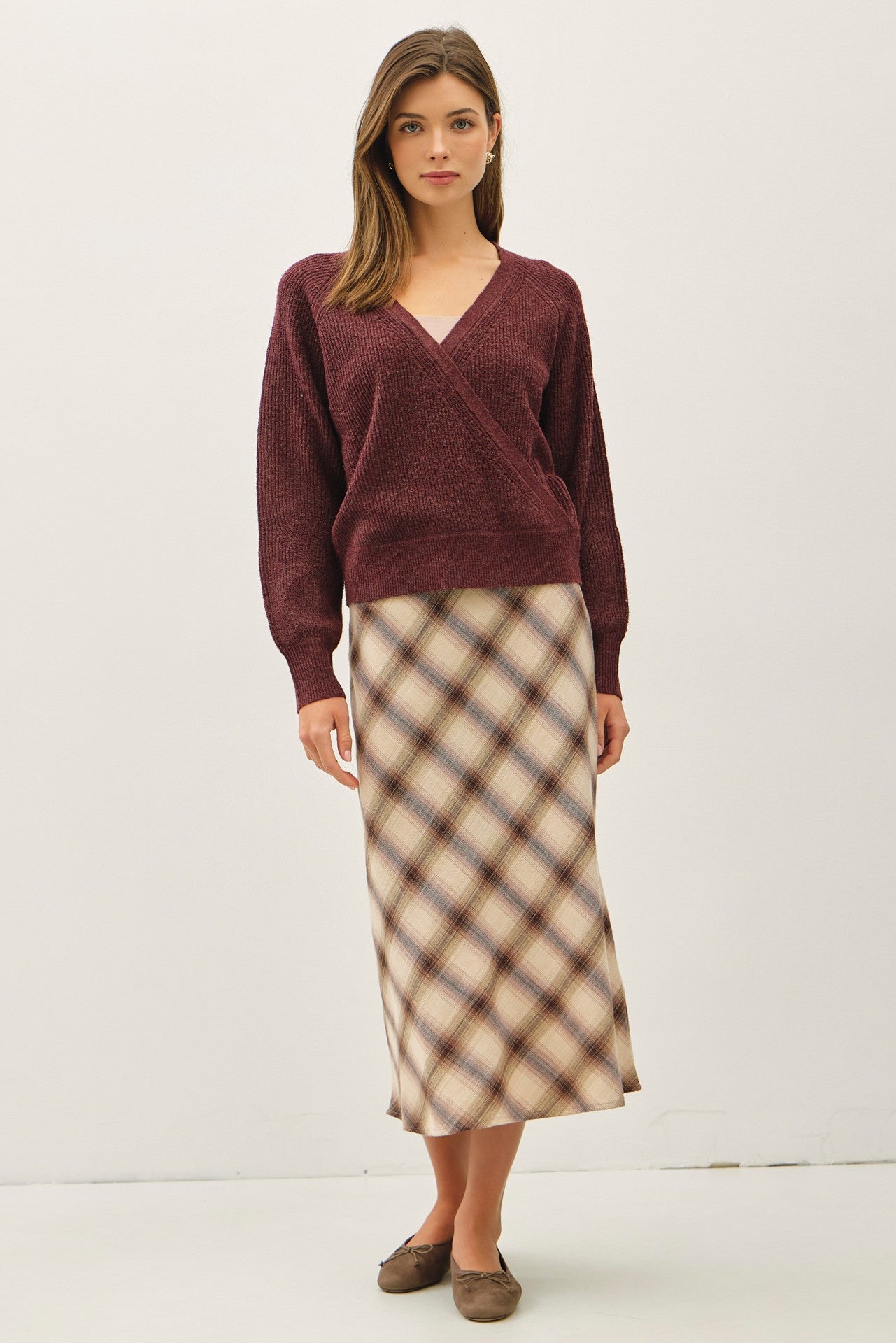 KENLEY WRAP SWEATER